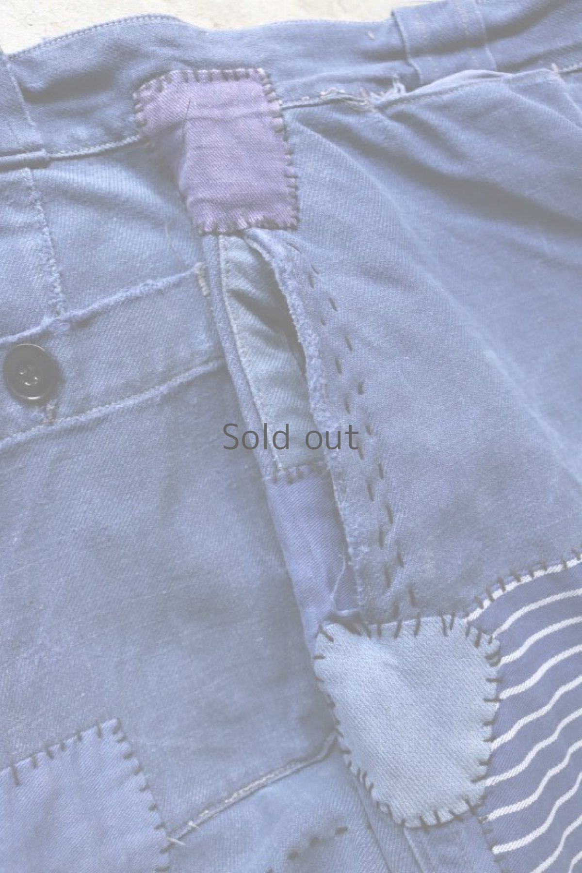 画像11: 【MITSUGU SASAKI】ビンテージ×リメイク　パッチワーク　ワークパンツ(お尻パッチワーク) (11)