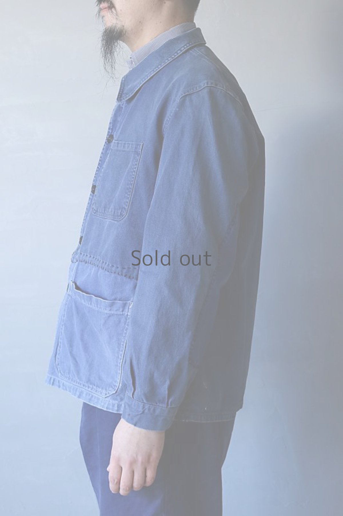 画像13: 【MITSUGU SASAKI】ビンテージリメイク　パッチワーク　ワークジャケット (13)