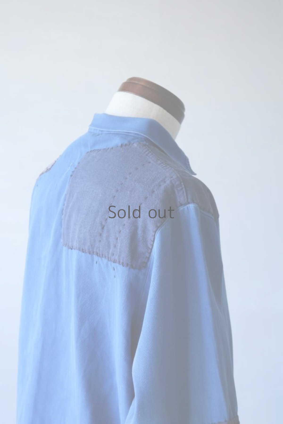 画像8: 【MITSUGU SASAKI】ビンテージリメイク　パッチワーク　ワークジャケット（ブルー） (8)