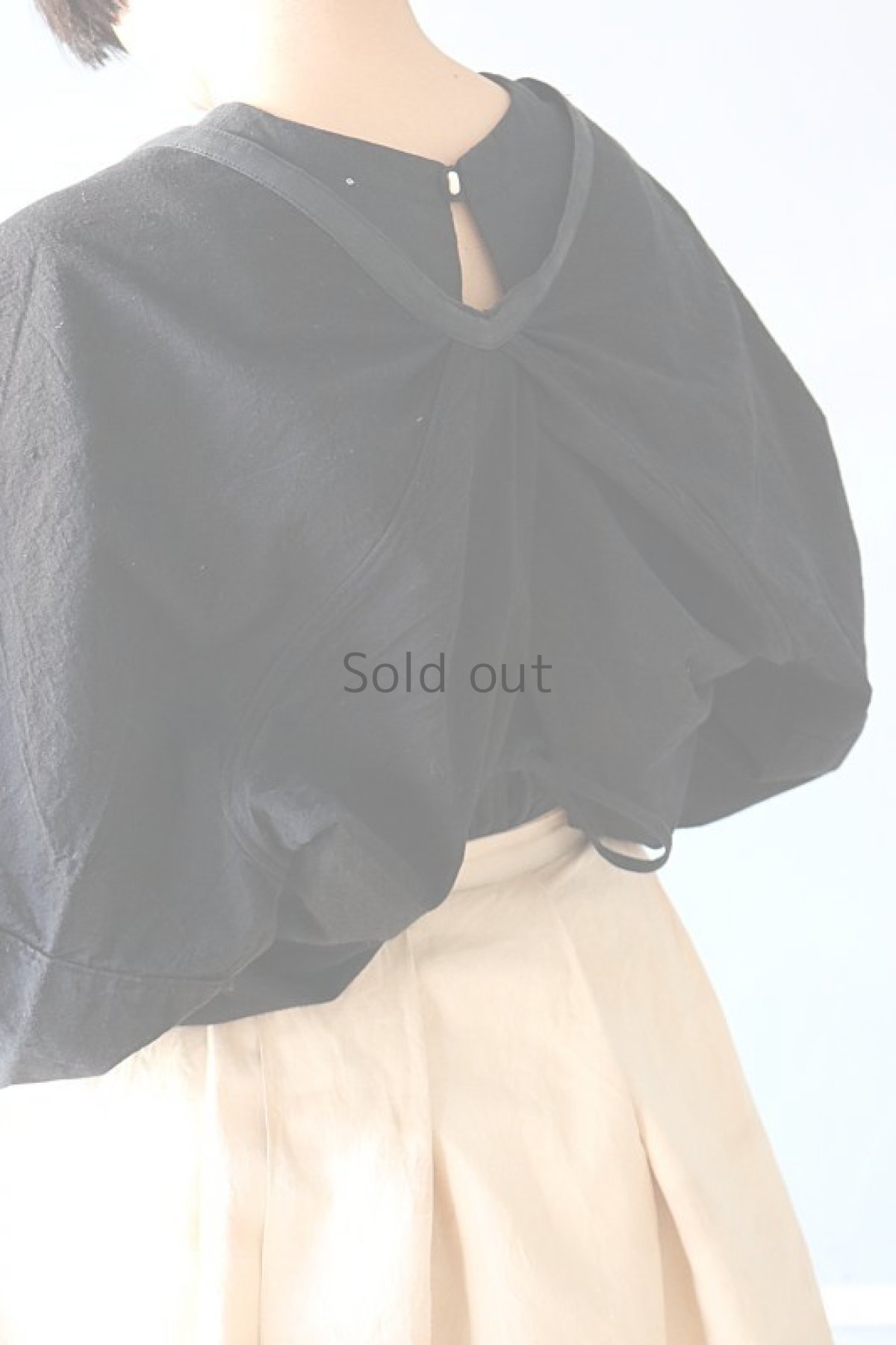 画像11: 【ササキチホ】古布　巻上衣　後染黒 (11)