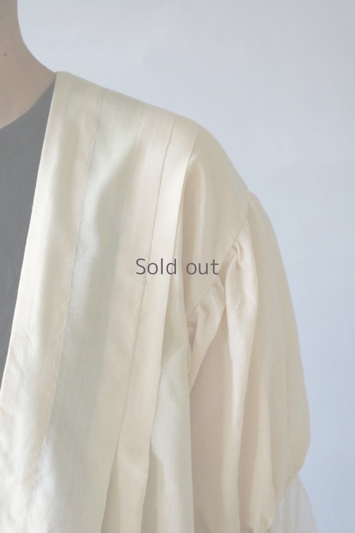 画像5: 【ササキチホ】キモノリメイク　レース袖ブラウス (5)