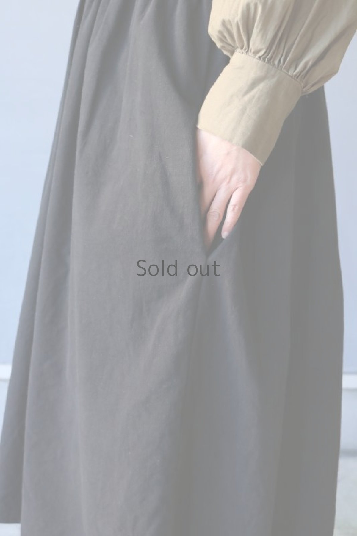 画像6: 【ササキチホ】アンティークリネン×染め　インナーワンピース（黒） (6)