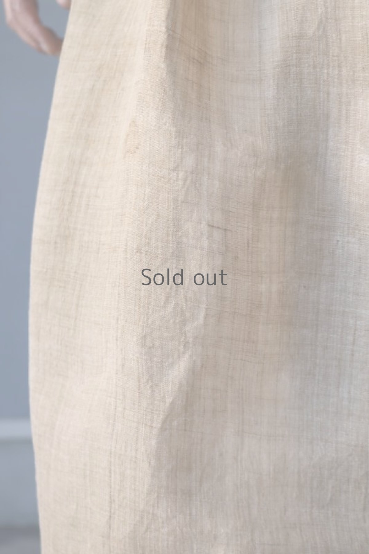 画像9: 【ササキチホ】古布の麻　バレル巻きスカート (9)