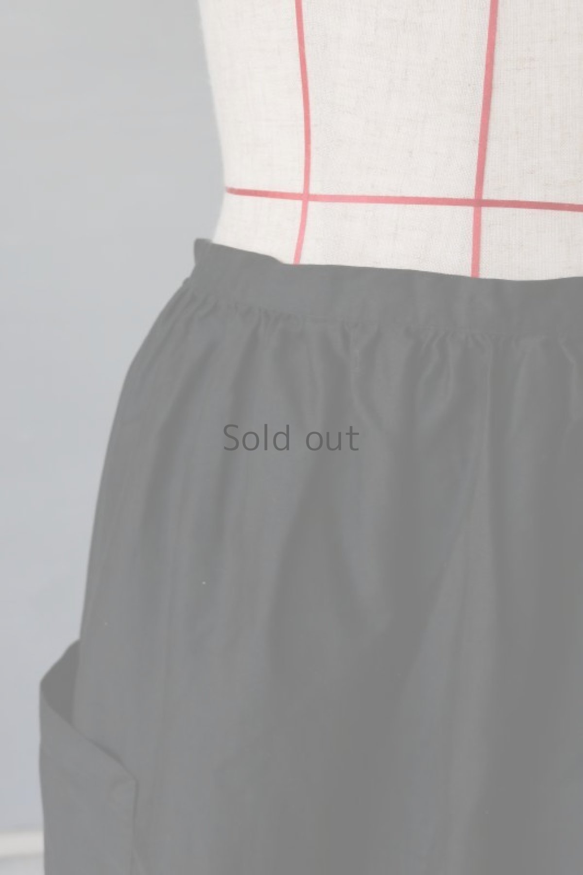 画像3: 【フランス】1940年代頃のブラックコットン　ワークエプロン (3)