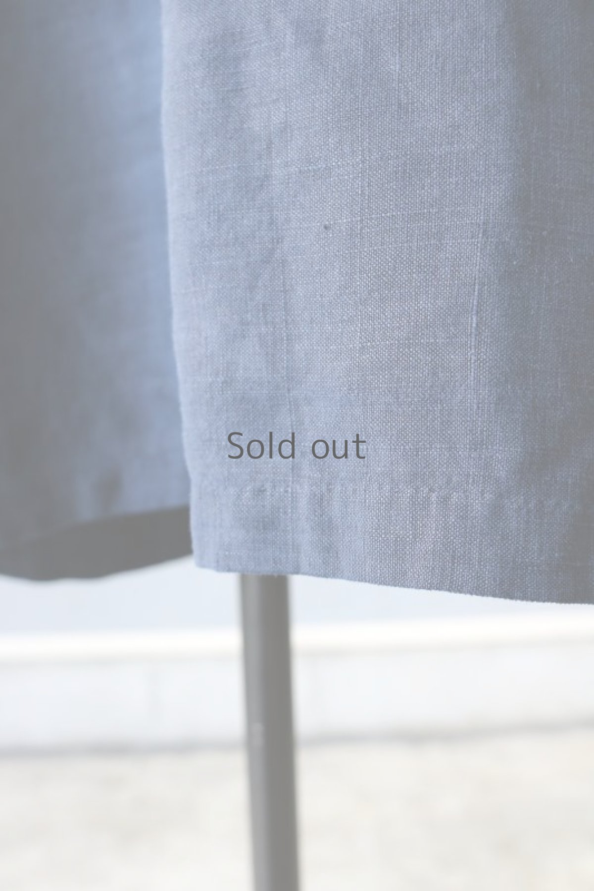 画像6: 【フランス】アンティークリネン×染　半袖ワンピース（紺） (6)