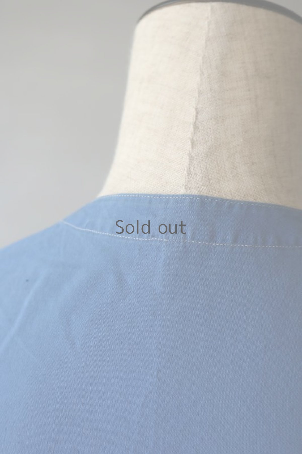 画像8: 【フランス】1950年代頃のブルーコットンワークドレス (8)