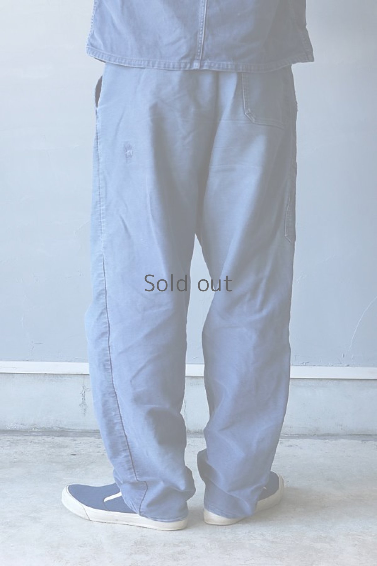 画像8: 【MITSUGU SASAKI】ビンテージ×リメイク　パッチワーク　モールスキンワークパンツ(アメーバ) (8)