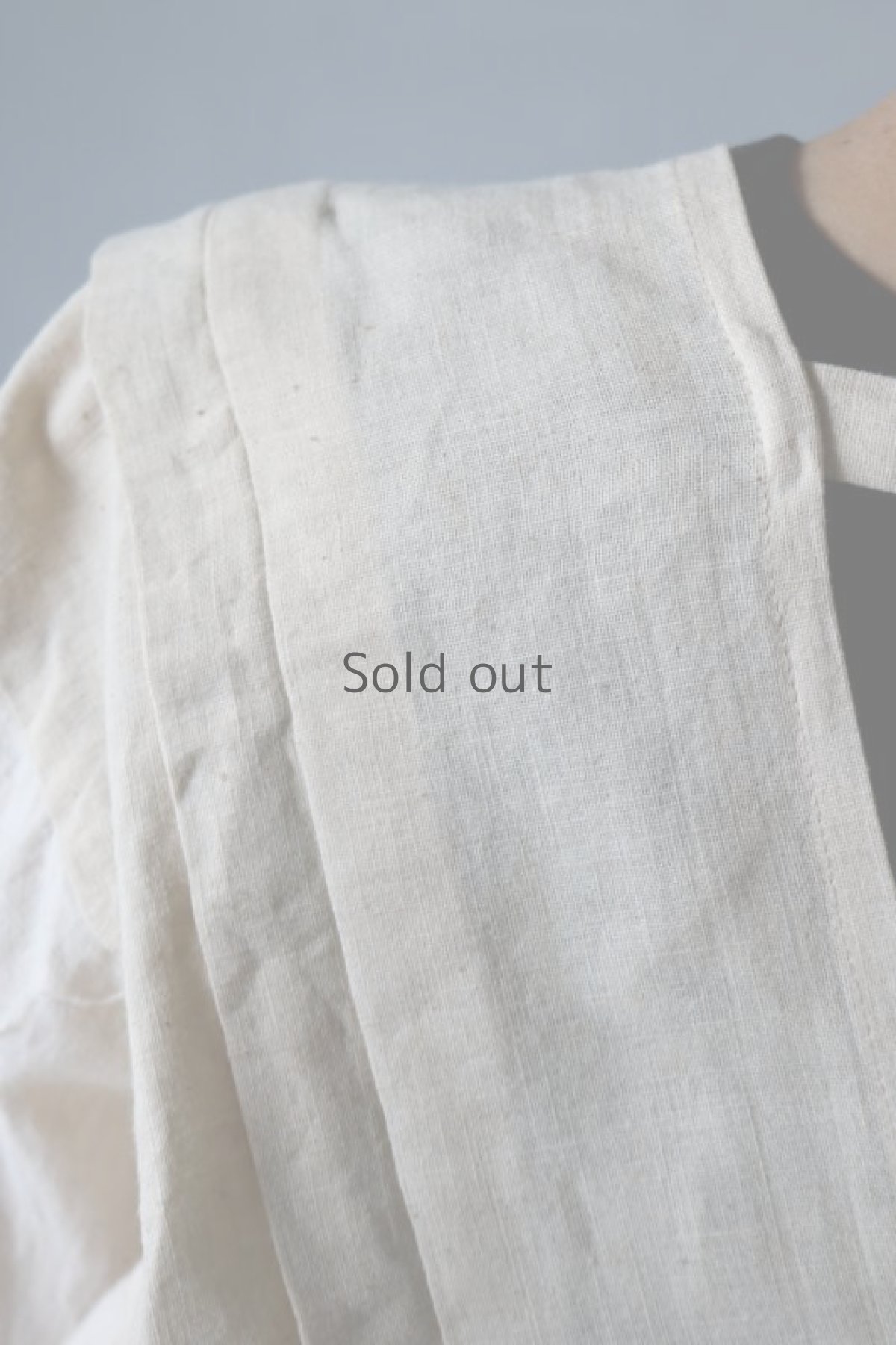 画像10: 【ササキチホ】古布　ピエロ袖ブラウス(生成り) (10)