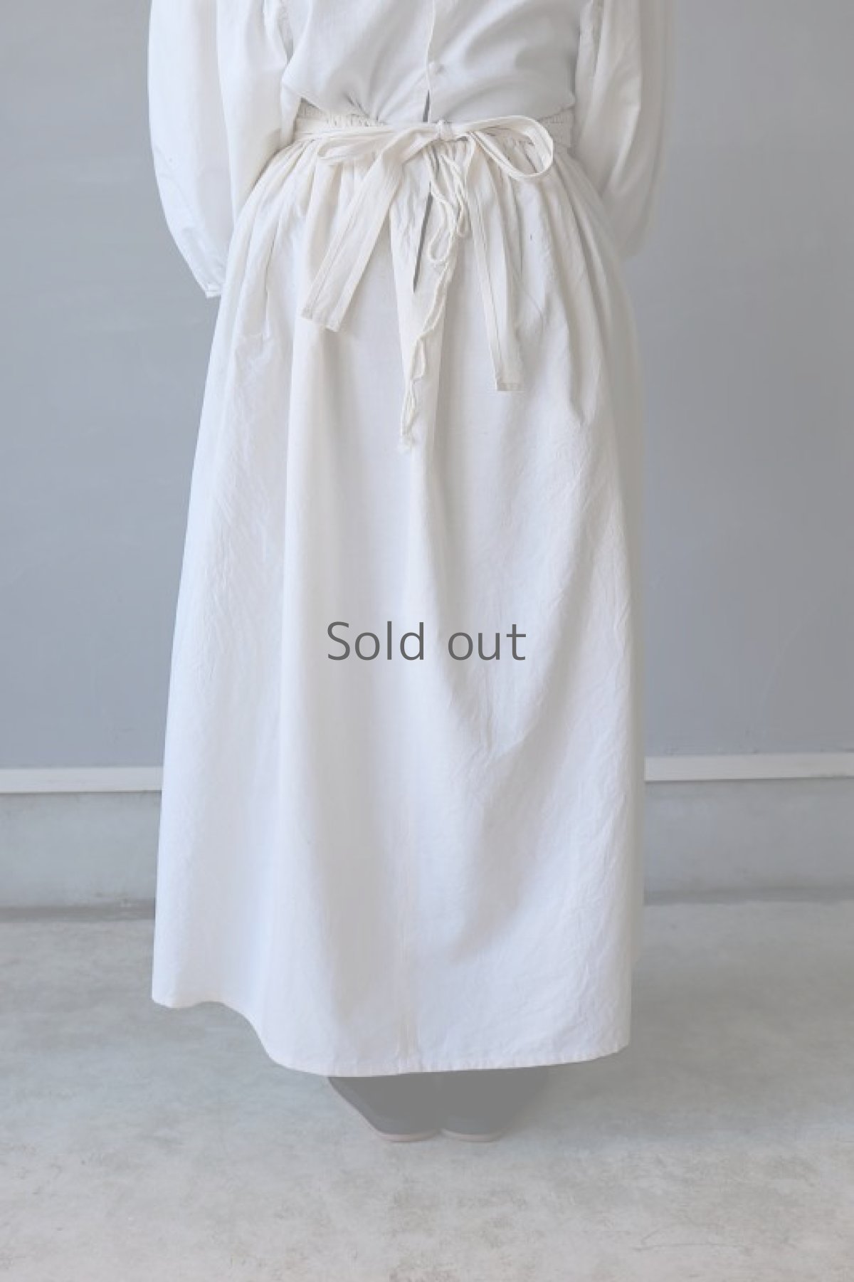 画像7: 【ササキチホ】アンティークリネン　手拭き付　エプロンスカート (7)