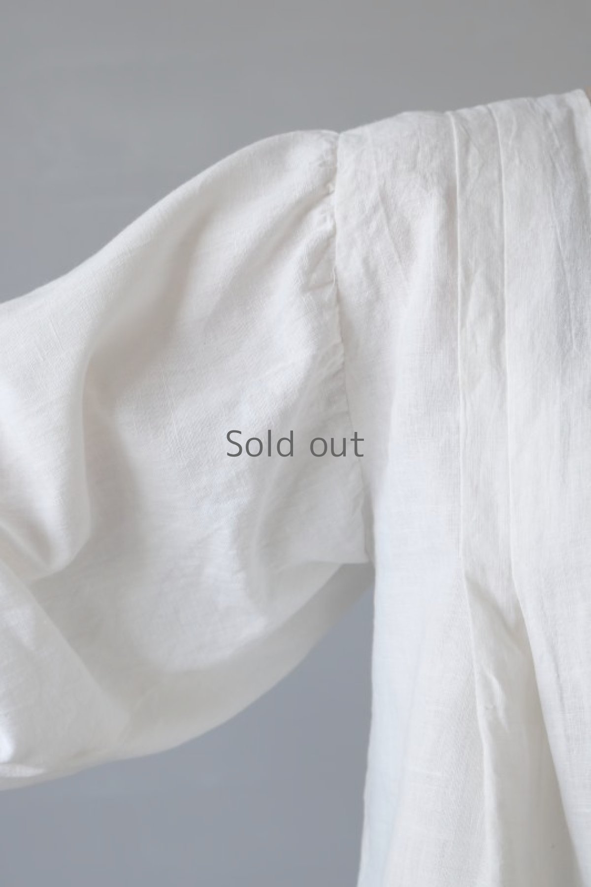 画像15: 【ササキチホ】古布　ピエロ袖ブラウス(白) (15)