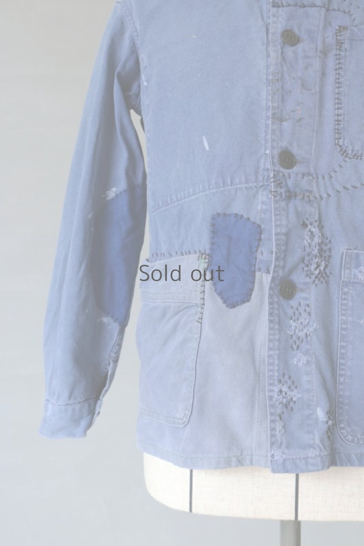 画像5: 【MITSUGU SASAKI】ビンテージリメイク　パッチワーク　ワークジャケット (5)