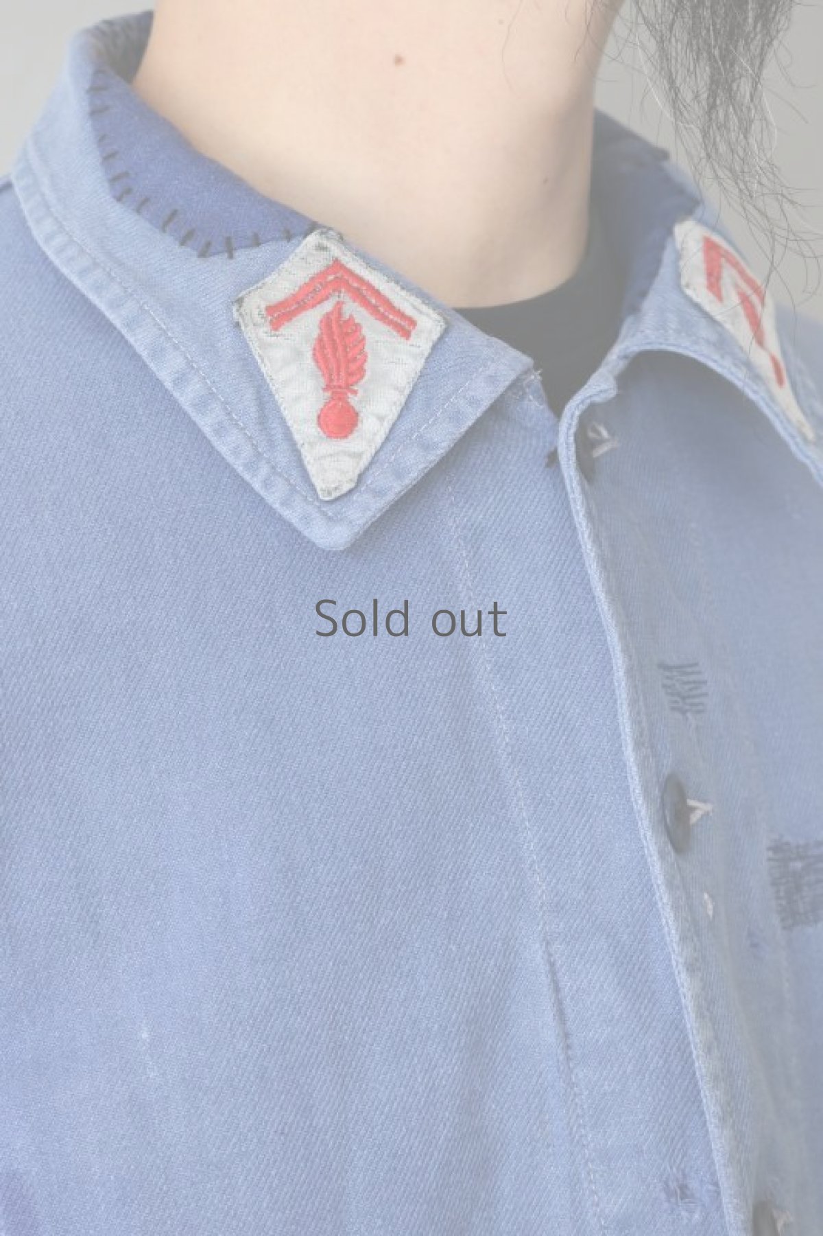 画像8: 【MITSUGU SASAKI】ビンテージリメイク　パッチワーク　ファイヤーファイターワークジャケット (8)