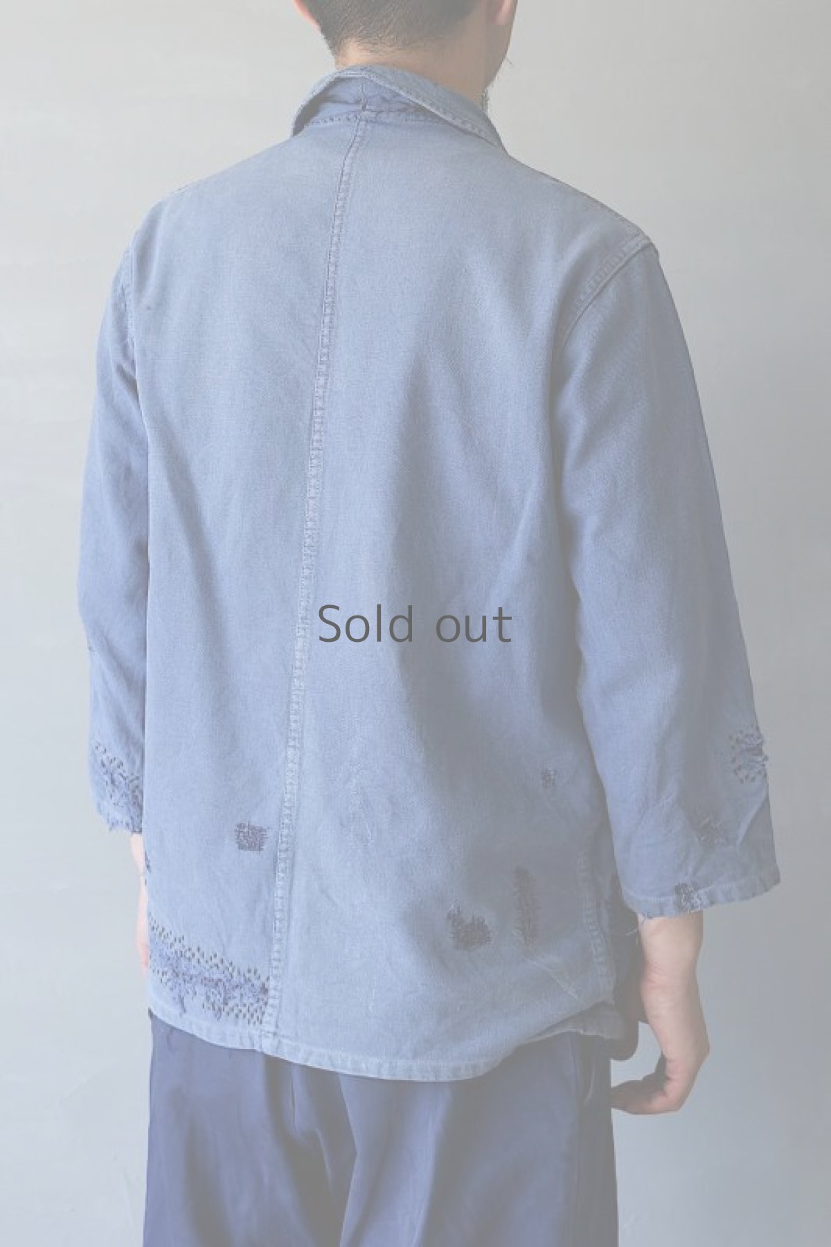 画像5: 【MITSUGU SASAKI】ビンテージリメイク　パッチワーク　ファイヤーファイターワークジャケット (5)