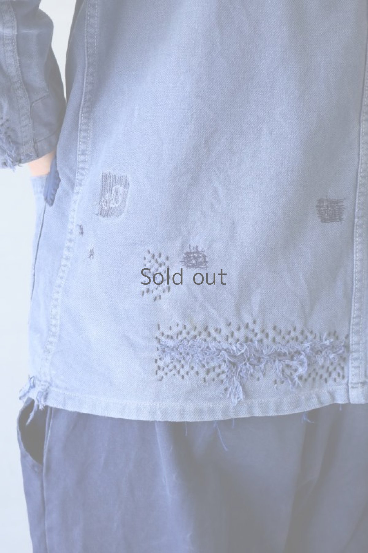 画像10: 【MITSUGU SASAKI】ビンテージリメイク　パッチワーク　ファイヤーファイターワークジャケット (10)