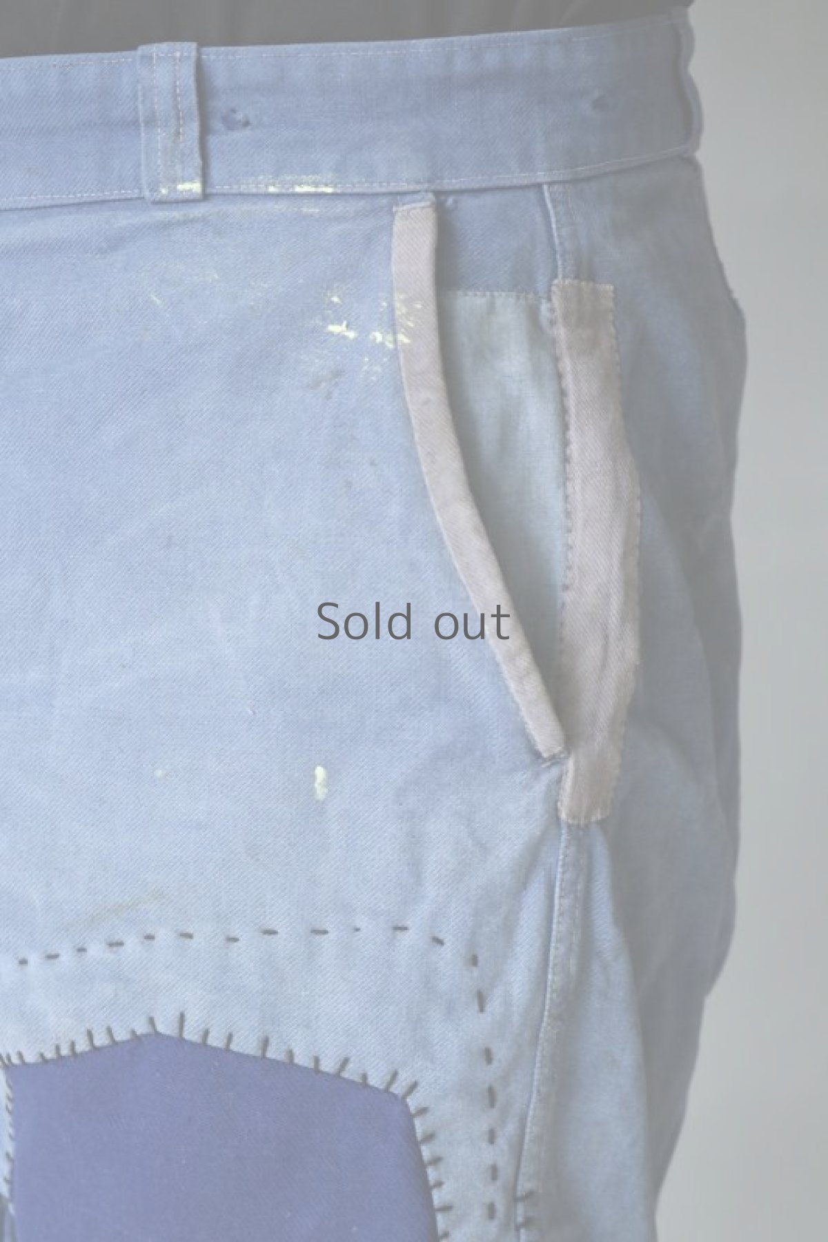 画像7: 【MITSUGU SASAKI】ビンテージ×リメイク　パッチワーク　カットオフ　ワークショーツ (7)