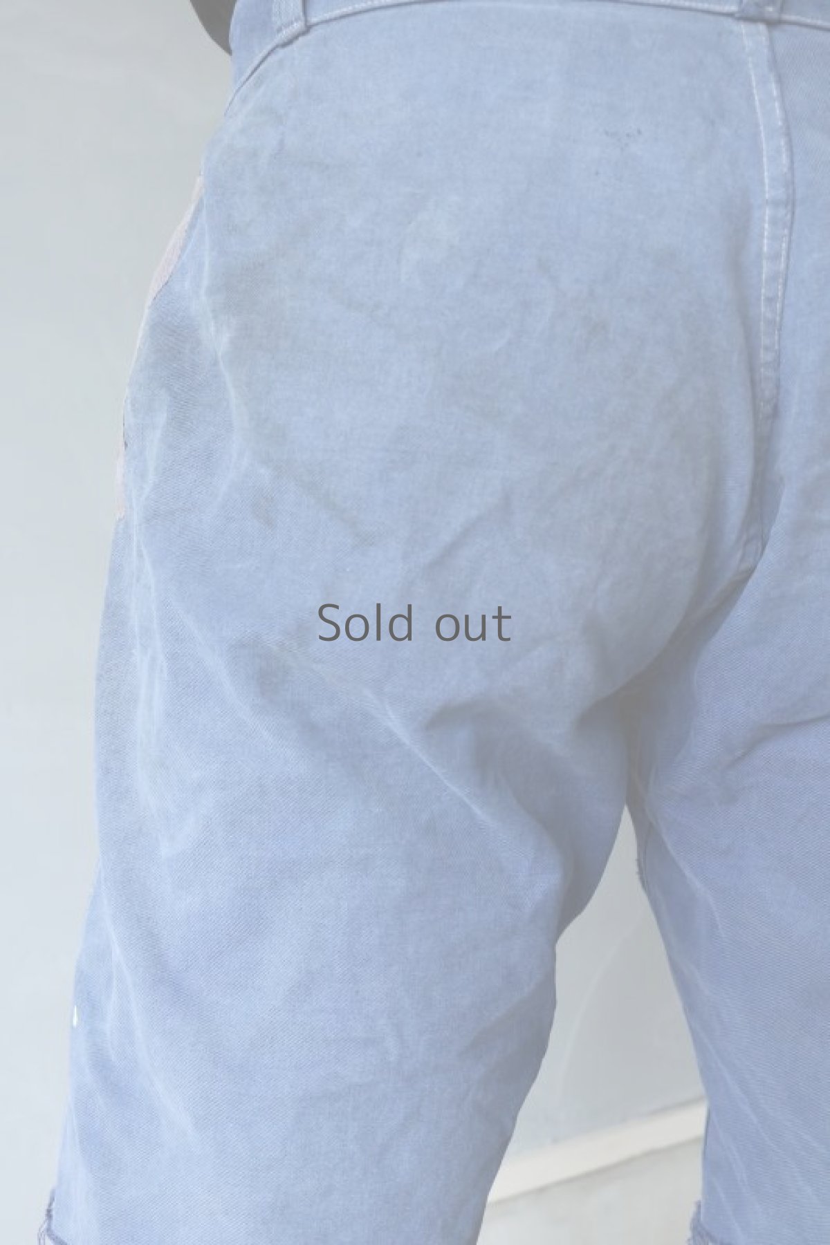 画像11: 【MITSUGU SASAKI】ビンテージ×リメイク　パッチワーク　カットオフ　ワークショーツ (11)