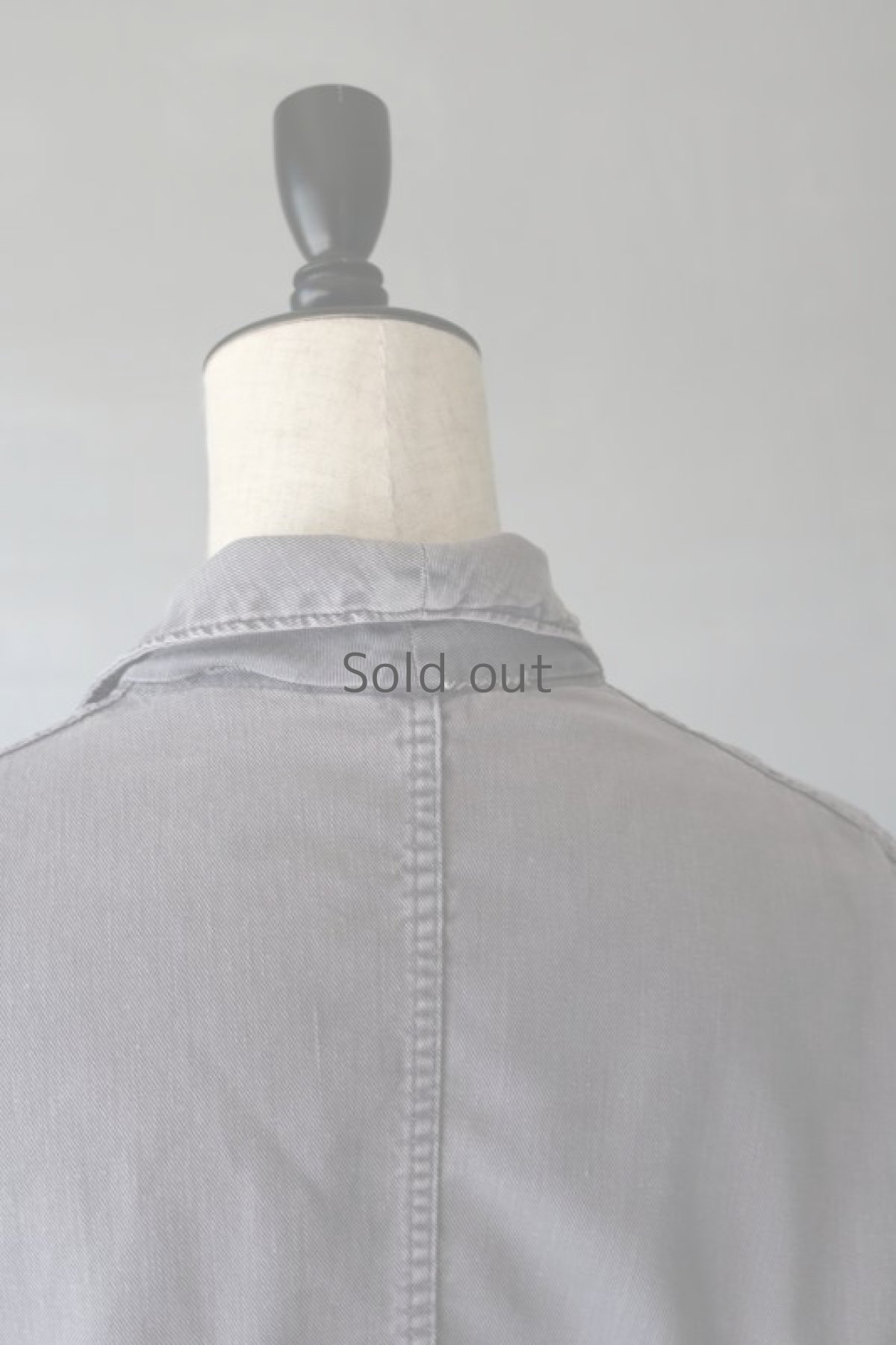 画像10: 【MITSUGU SASAKI】ビンテージリメイク　パッチワーク　ワークコート（グレー） (10)