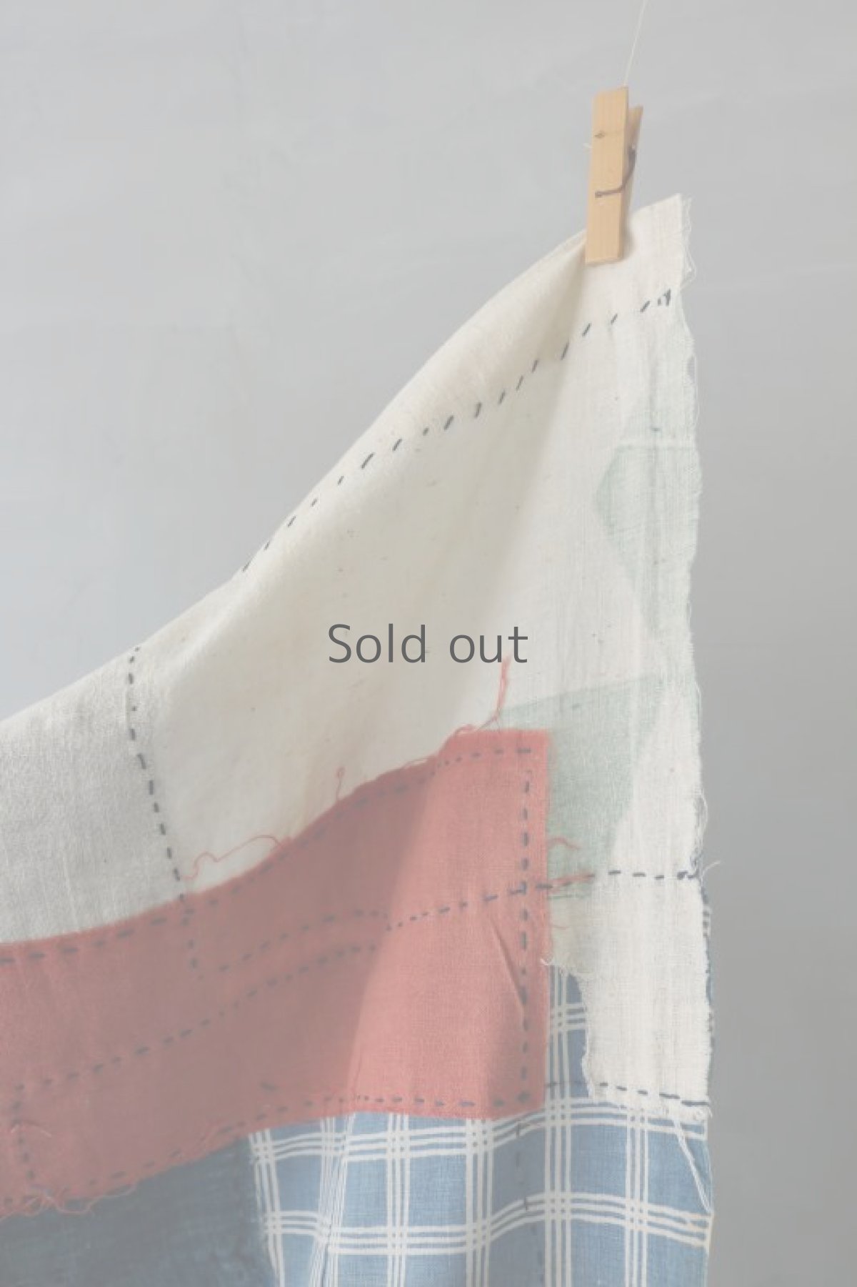 画像7: 【MITSUGU SASAKI】日本古布　パッチワーク壁掛け (7)