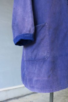 画像6: 【ベトナム】1960年代　色落ちした茄子紺のワークコート(ハノイ製) (6)