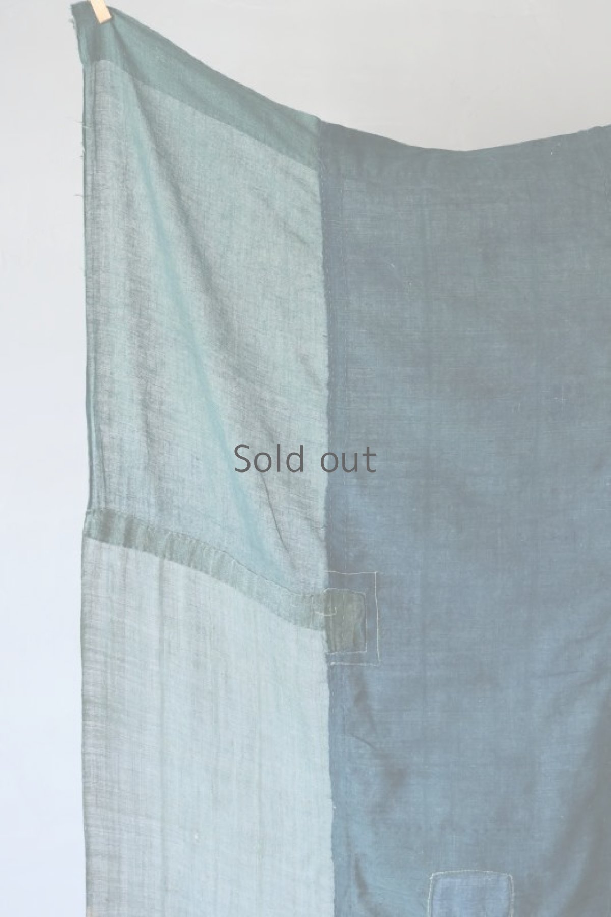 画像11: 【MITSUGU SASAKI】日本古布　パッチワーク壁掛け (ウコンの蚊帳) (11)