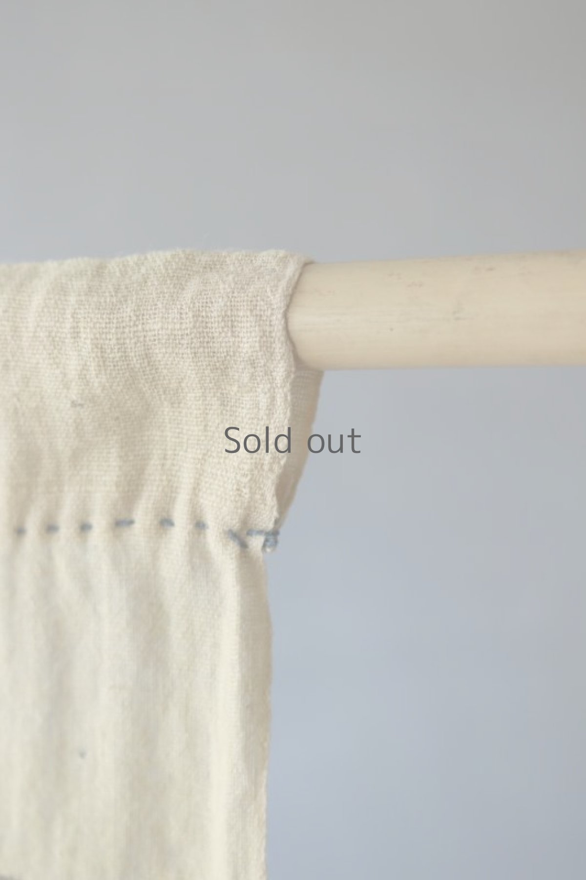 画像13: 【MITSUGU SASAKI】日本古布　パッチワーク壁掛け (ウコンの蚊帳) (13)