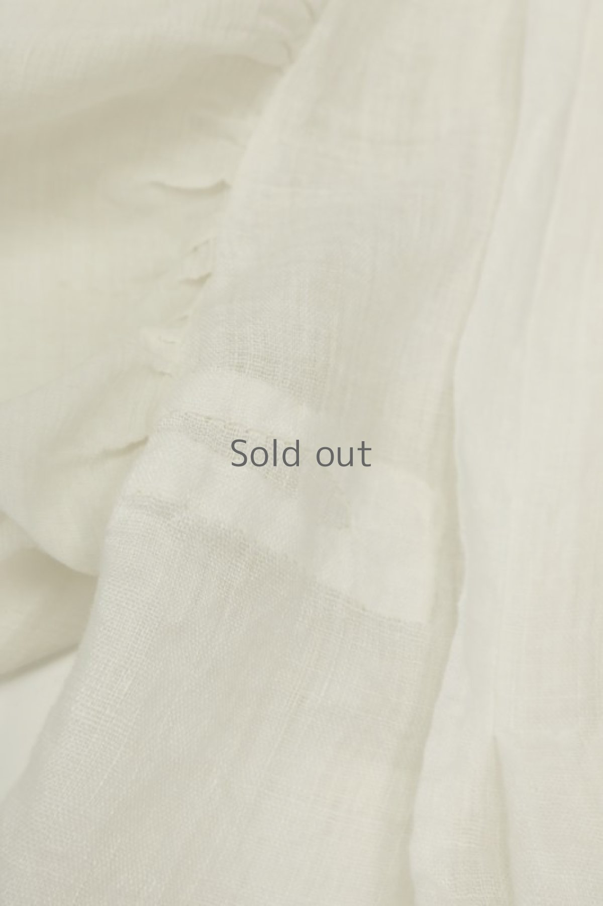 画像12: 【ササキチホ】麻古布　ピエロ袖ブラウス(白) (12)