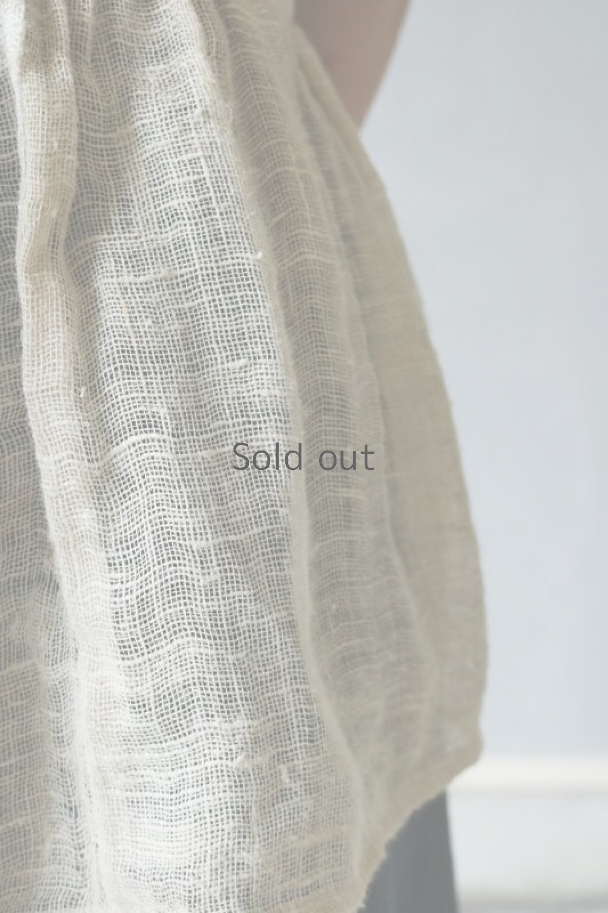 画像5: 【ササキチホ】蚊帳古布　キャミソール（生成り） (5)