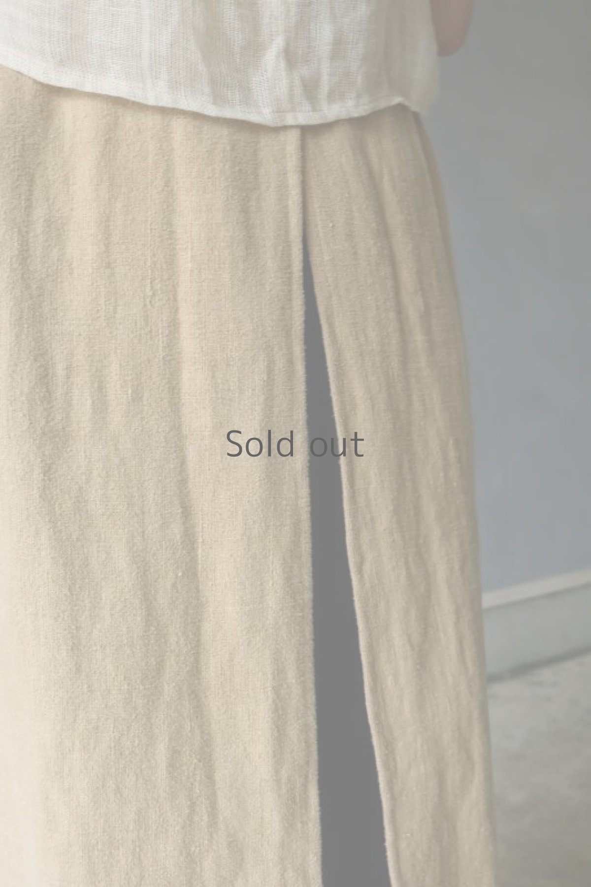 画像9: 【ササキチホ】アンティークリネン×染　パッチワークエプロン（ベージュ） (9)