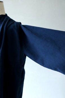 画像5: 【フランス】２０世紀中期の教会用ロングスモックドレス（後染め/紺色） (5)