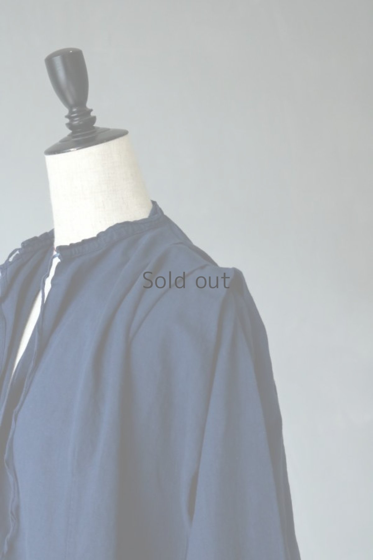 画像9: 【フランス】２０世紀中期の教会用ロングスモックドレス（後染め/紺色） (9)