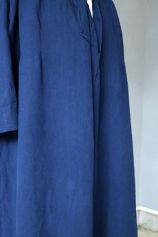 画像6: 【フランス】２０世紀中期の教会用ロングスモックドレス（後染め/紺色） (6)