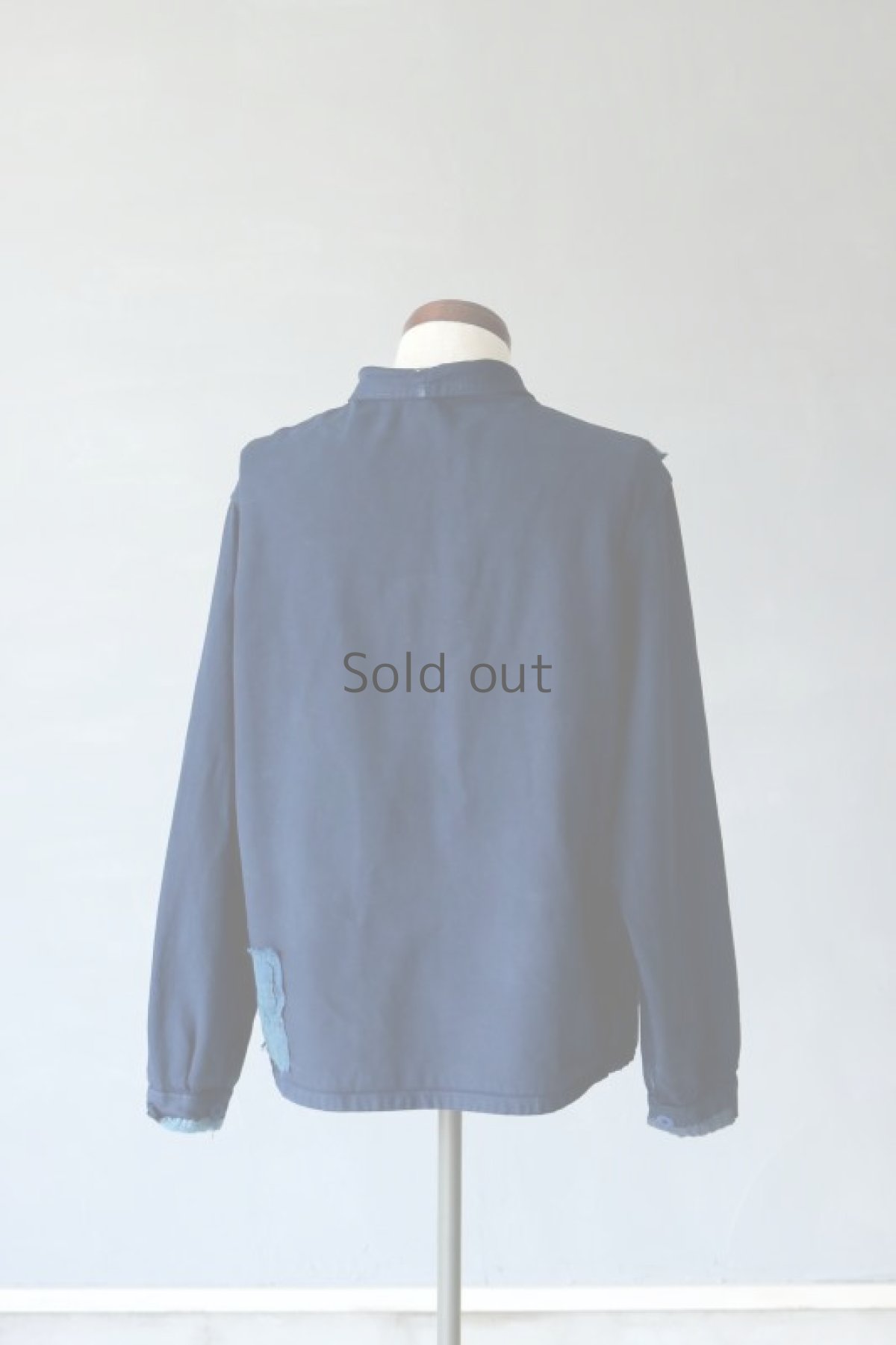 画像11: 【MITSUGU SASAKI】ビンテージリメイク×古布　後染めパッチワーク刺し子ワークジャケット (11)