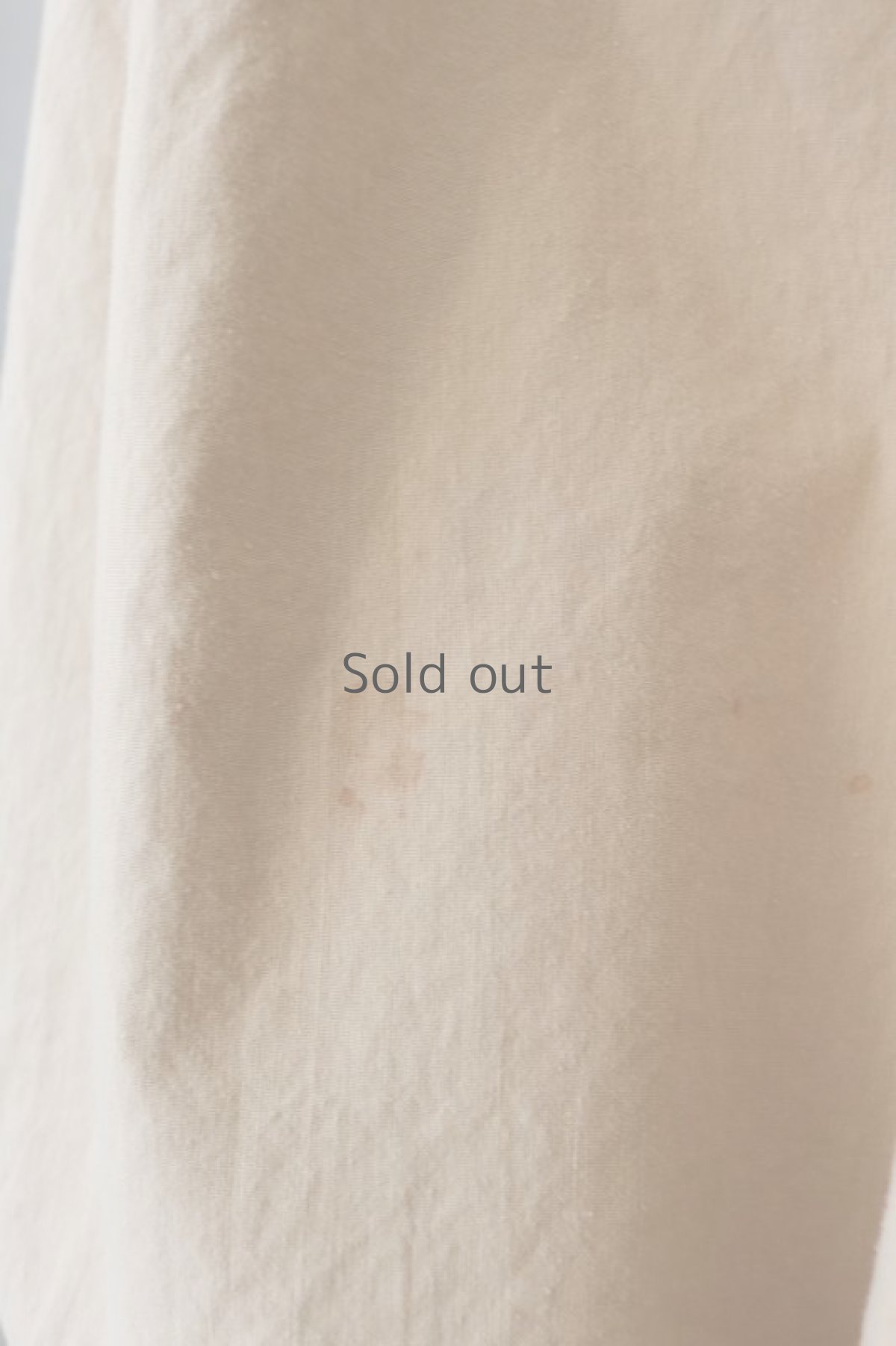 画像9: 【ドイツ】アンティークリネン×染　ヘンリーネック半袖ワンピース（ベージュ） (9)