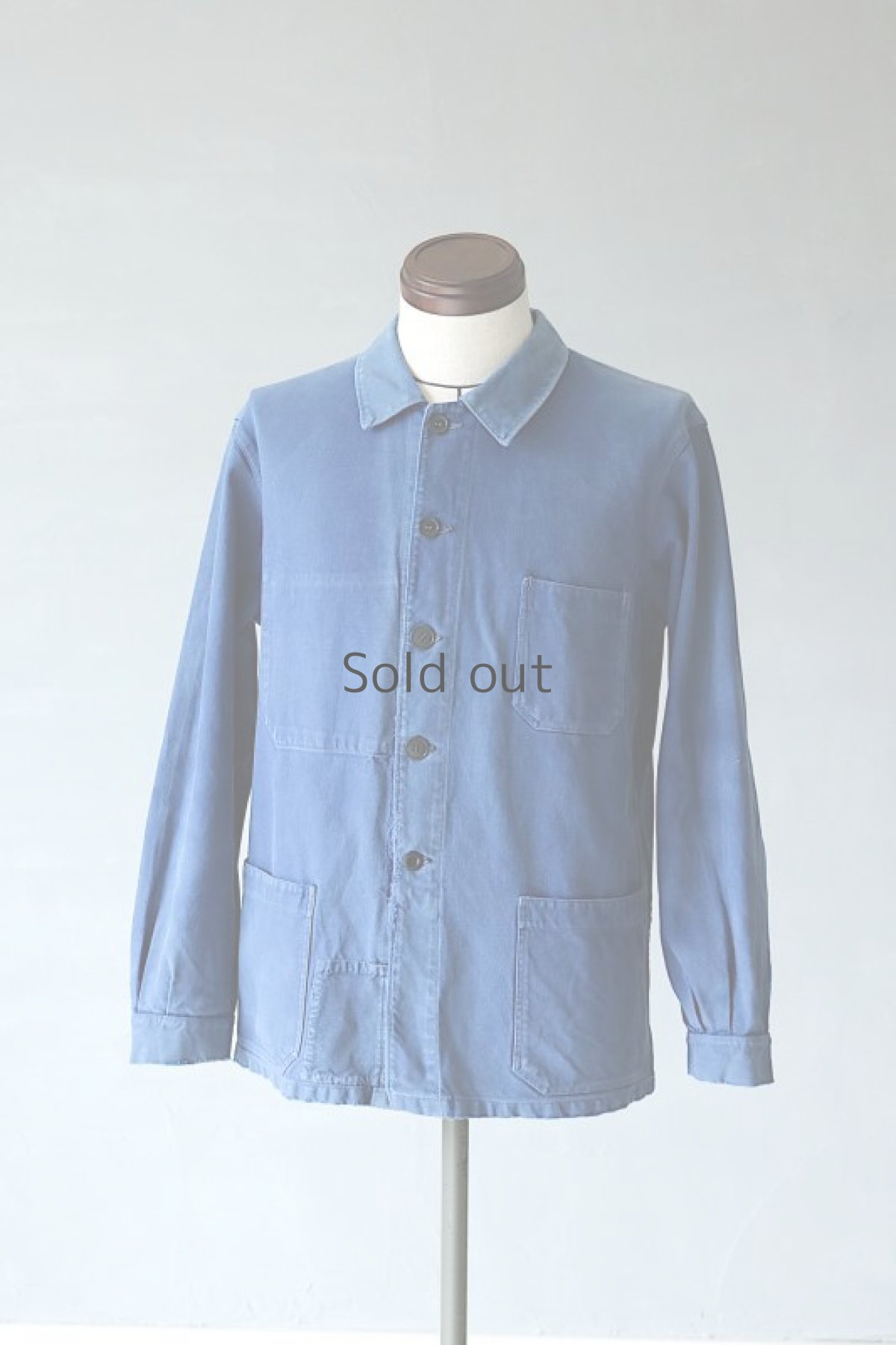 画像2: 【フランス】1960年代　ブルーワークジャケット(小さいパッチ) (2)