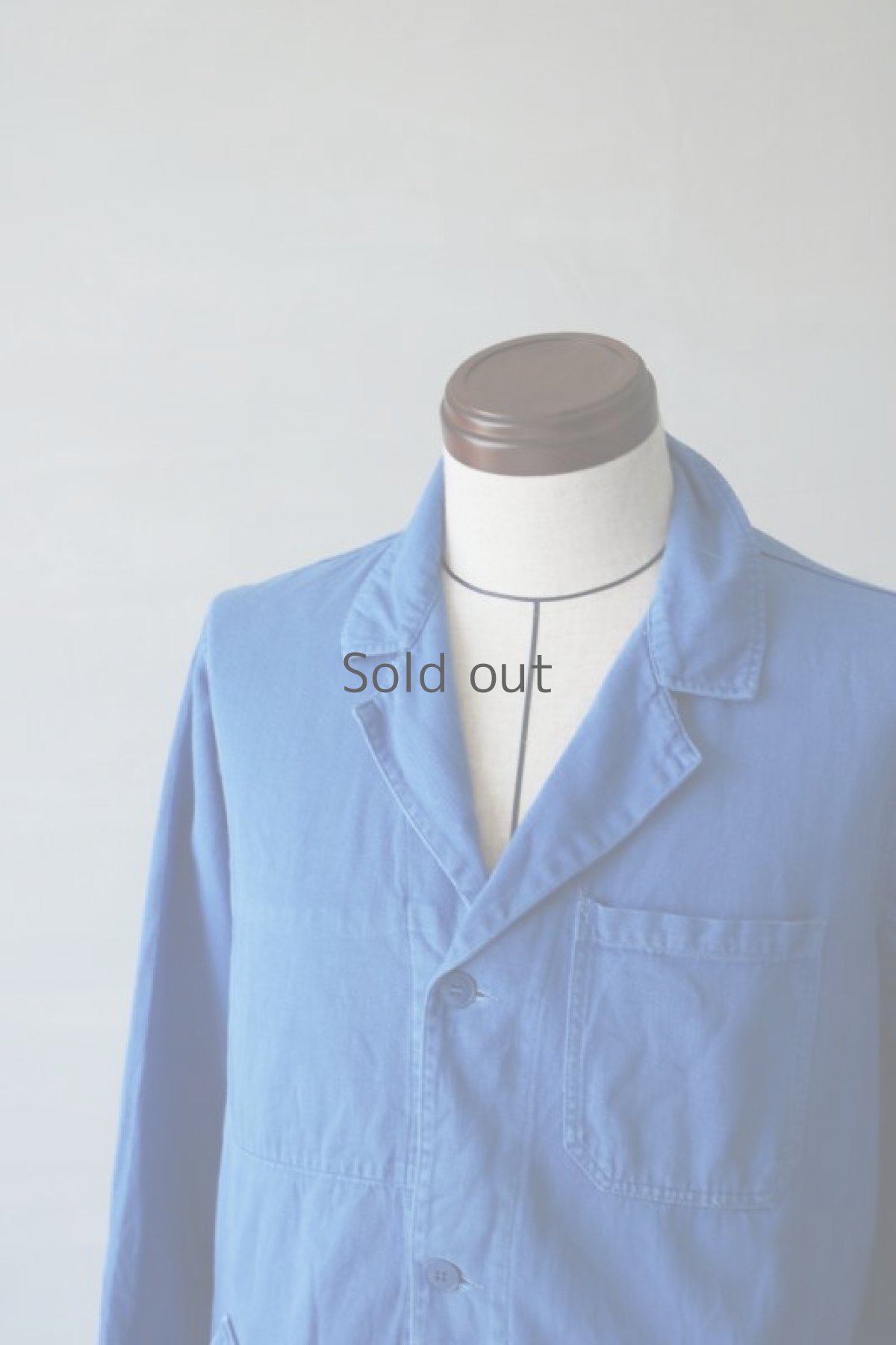 画像3: 【フランス】1960年代　ブルーワークコート (3)