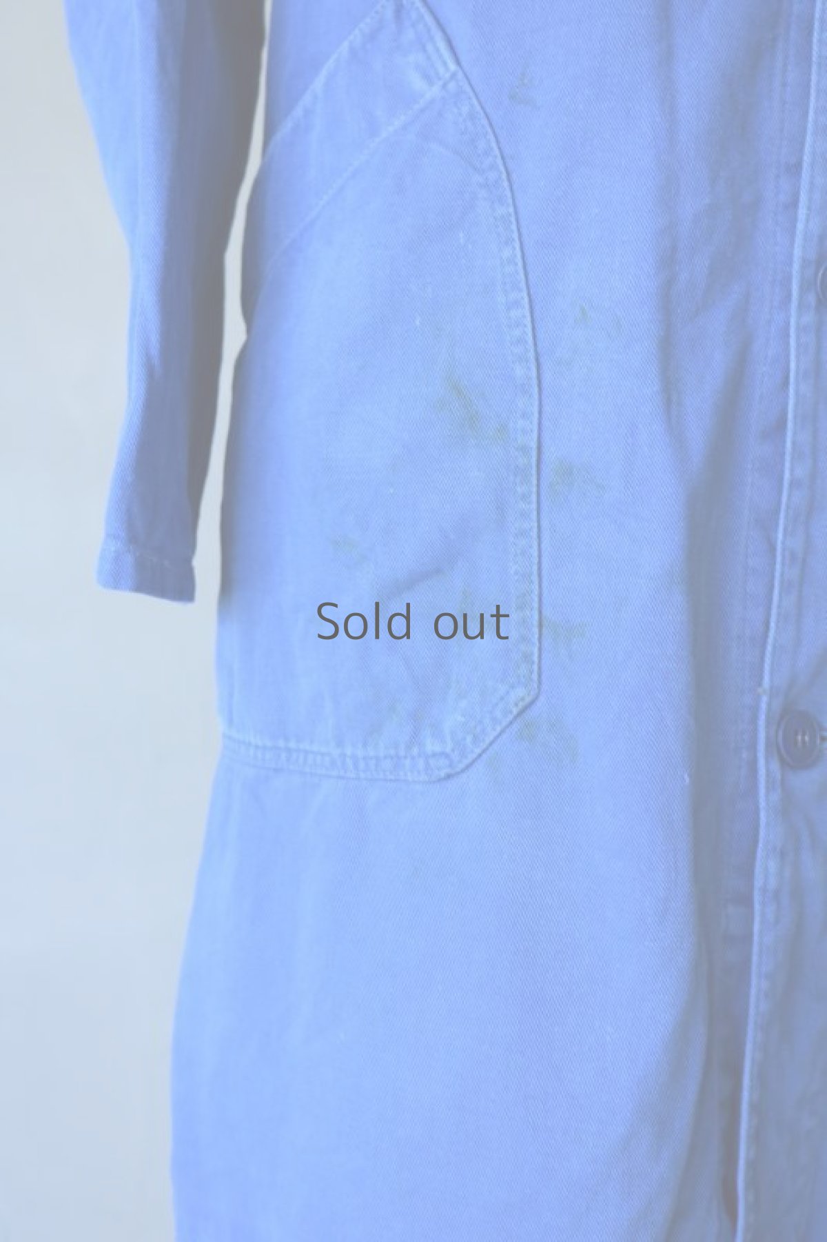 画像4: 【フランス】1960年代　ブルーワークコート (4)