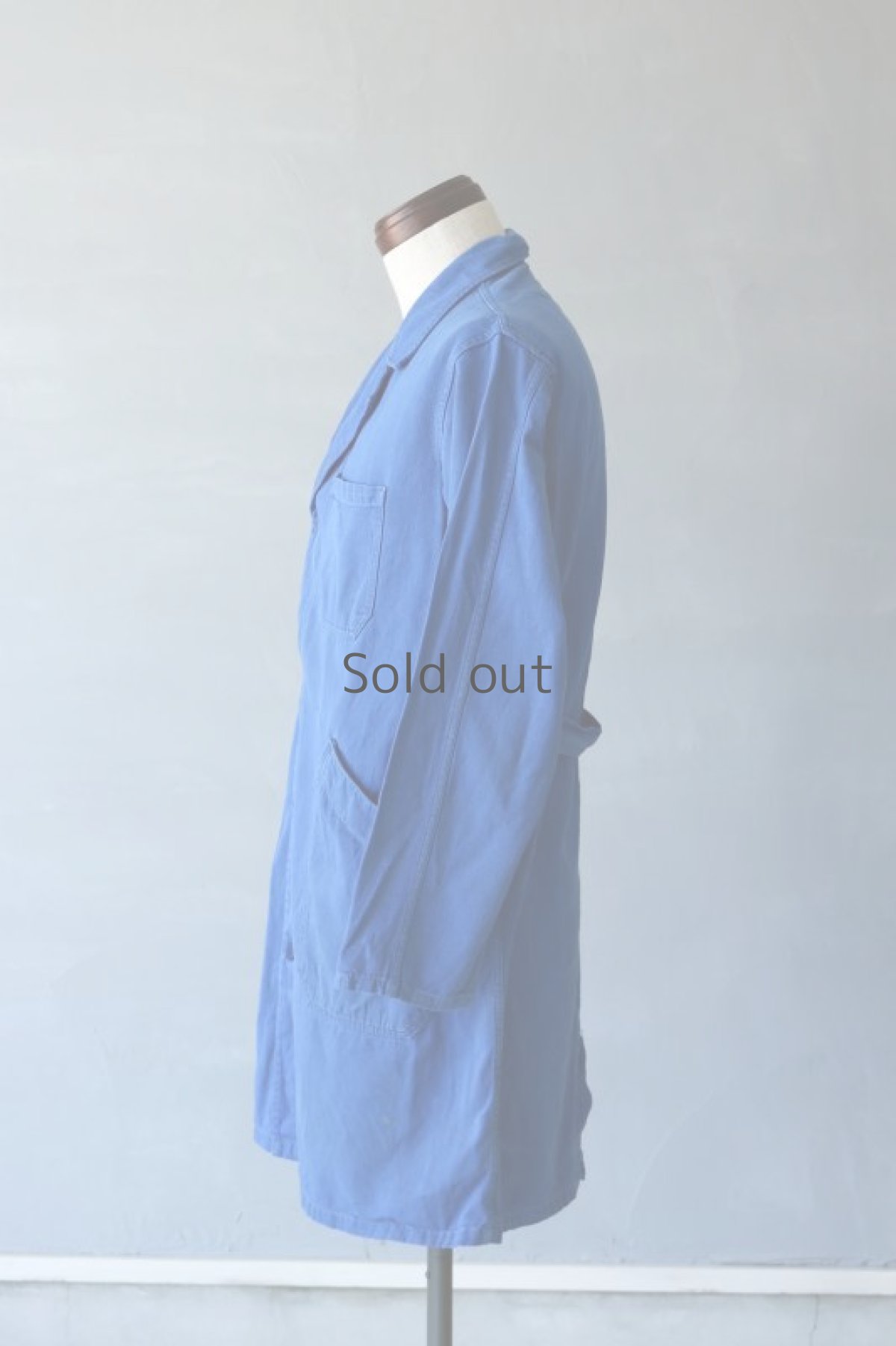 画像7: 【フランス】1960年代　ブルーワークコート (7)