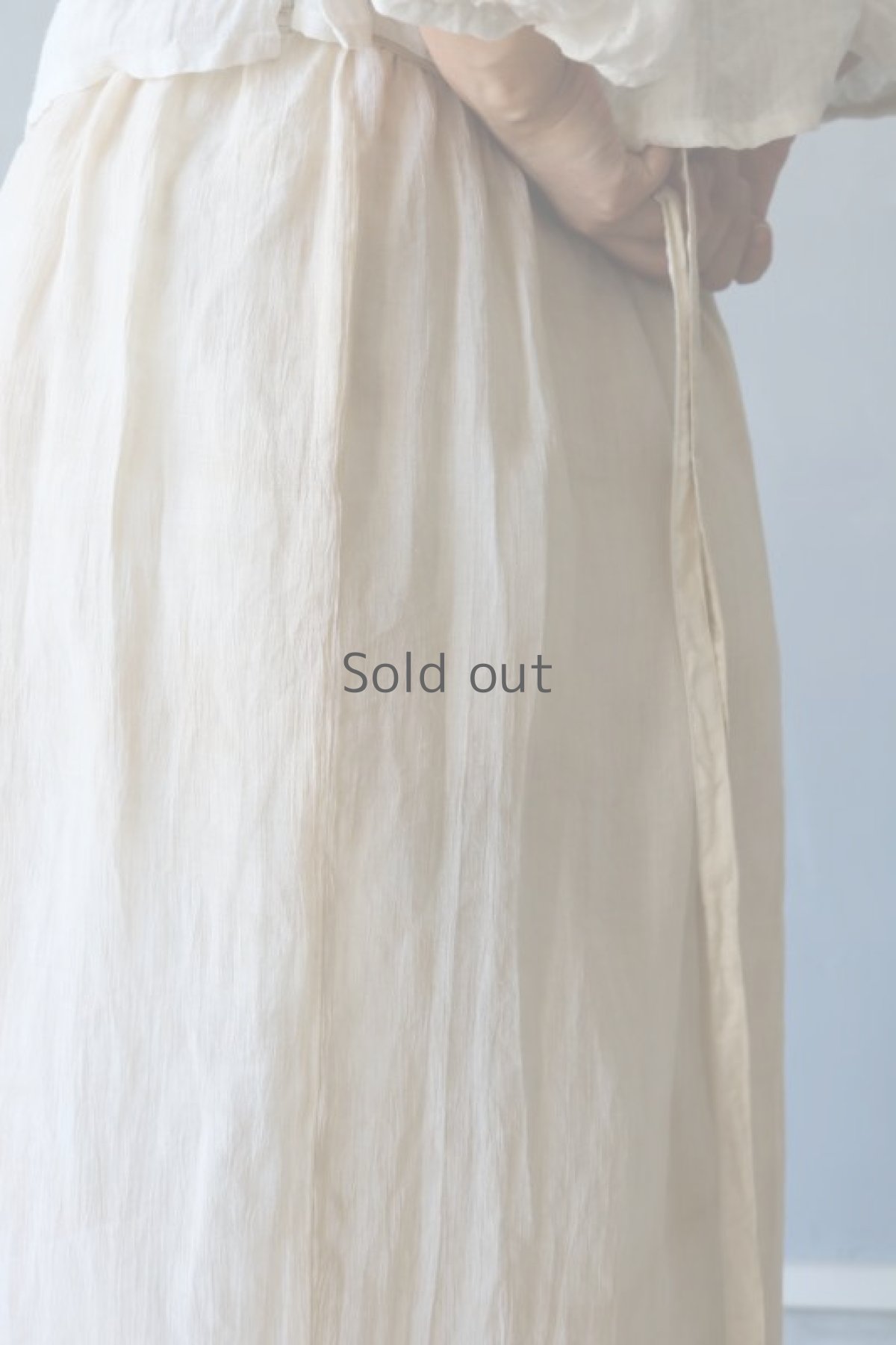 画像6: 【ササキチホ】古布麻　巻きスカート (6)