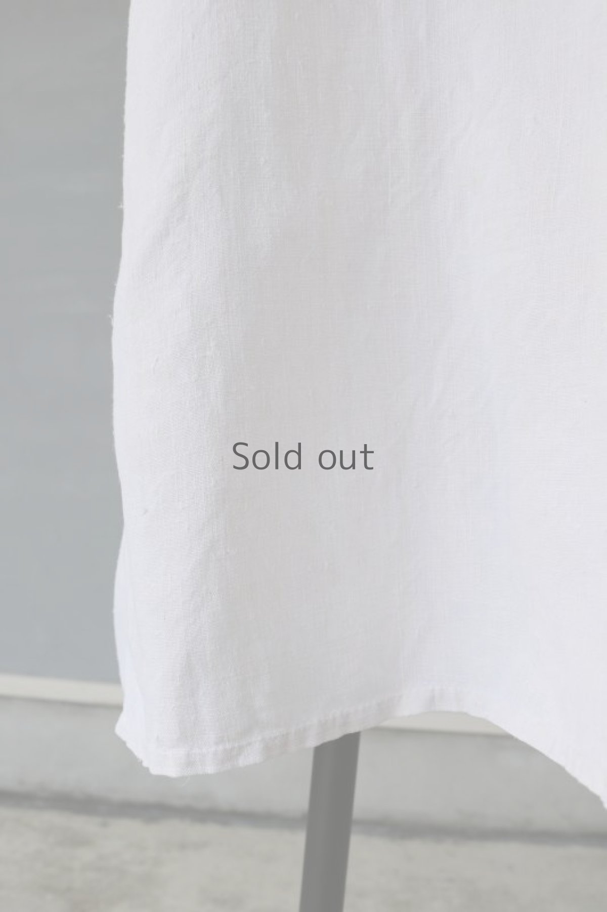 画像7: 【フランス】アンティークリネン ハーフスリーブ スクェアネックワンピース（イニシャルMA） (7)