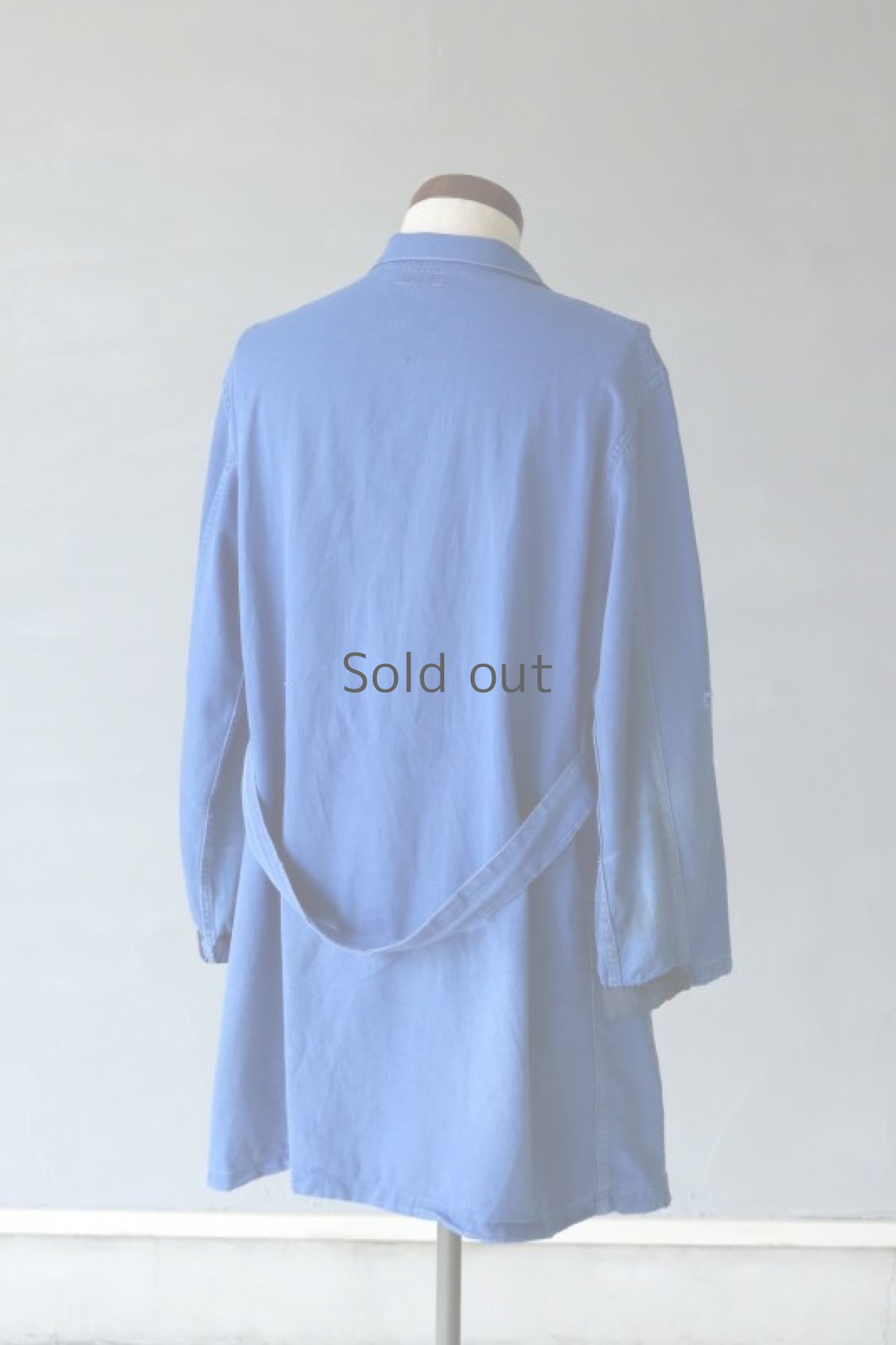 画像9: 【MITSUGU SASAKI】ビンテージリメイク　パッチワーク　ワークコート（ブルー） (9)