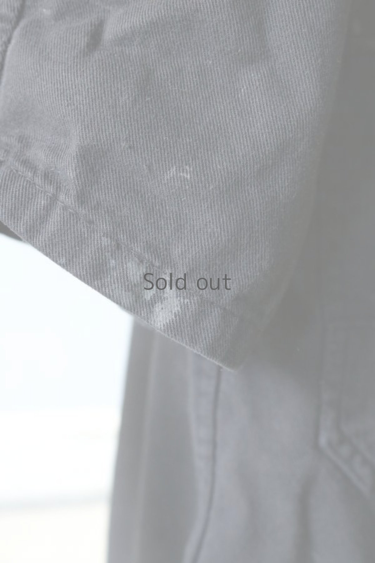 画像7: 【ドイツ】1960年代　後染め　ワークコート(チェンジボタン/黒) (7)