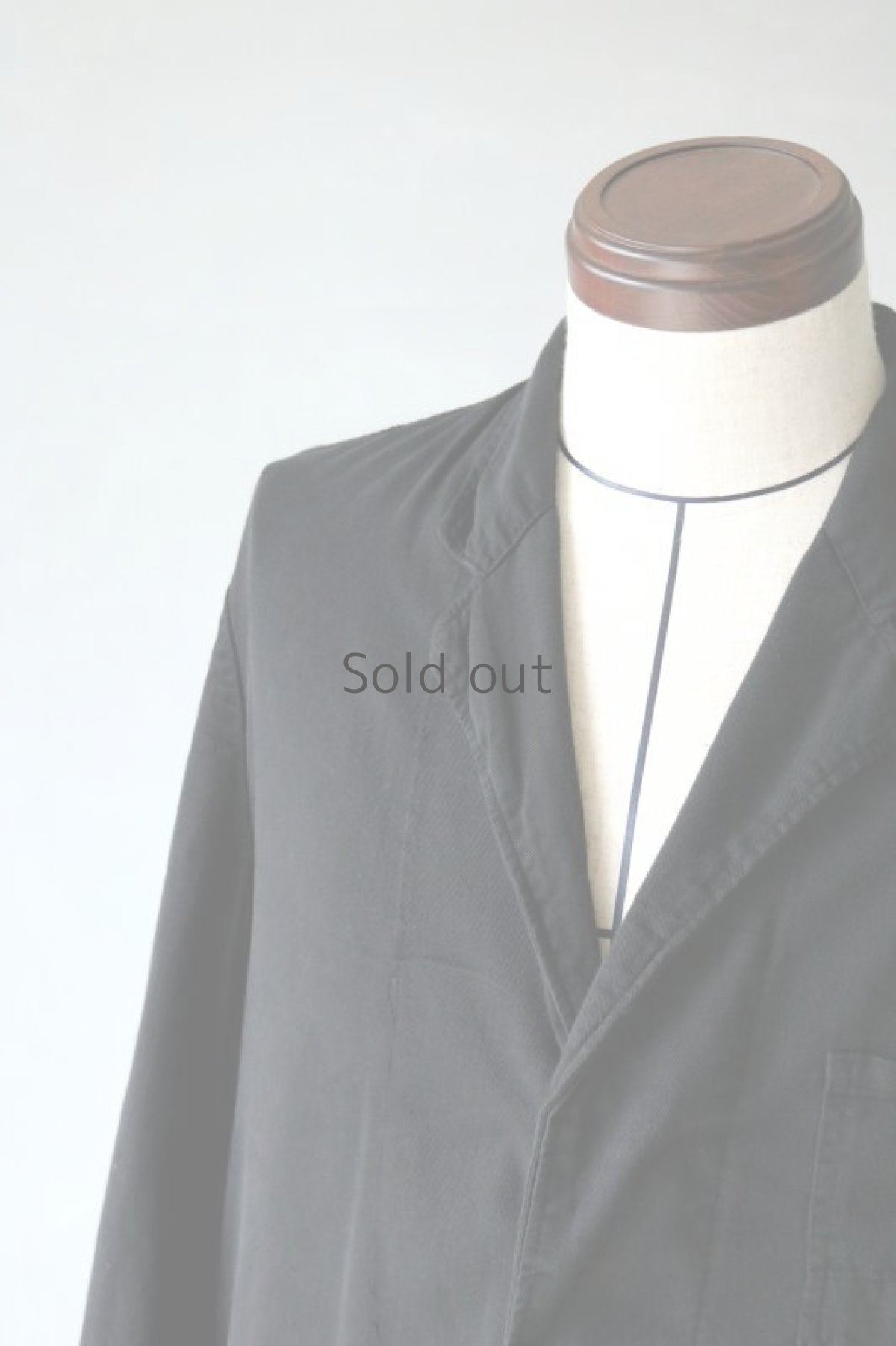 画像3: 【ドイツ】1960年代　後染め　ワークコート(チェンジボタン/黒) (3)