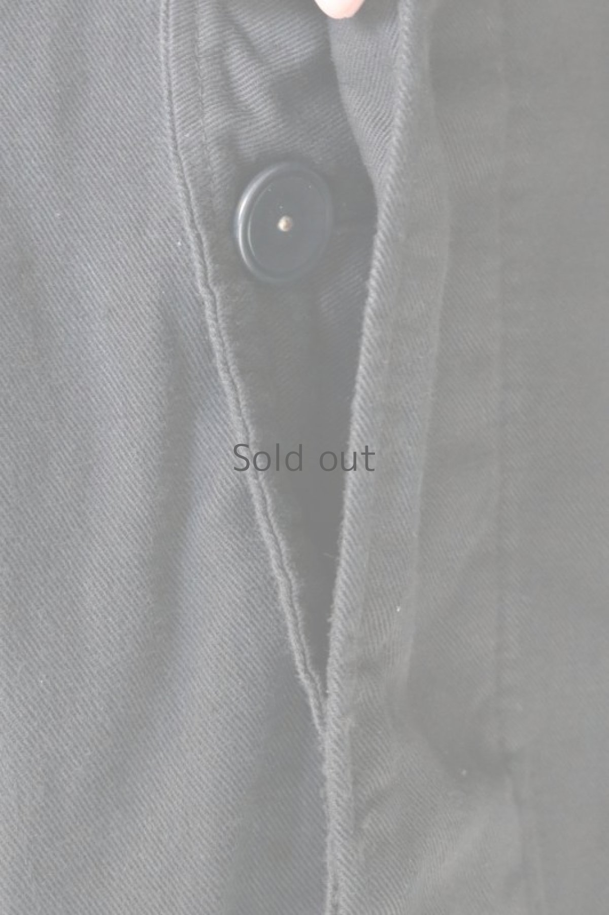 画像5: 【ドイツ】1960年代　後染め　ワークコート(チェンジボタン/黒) (5)