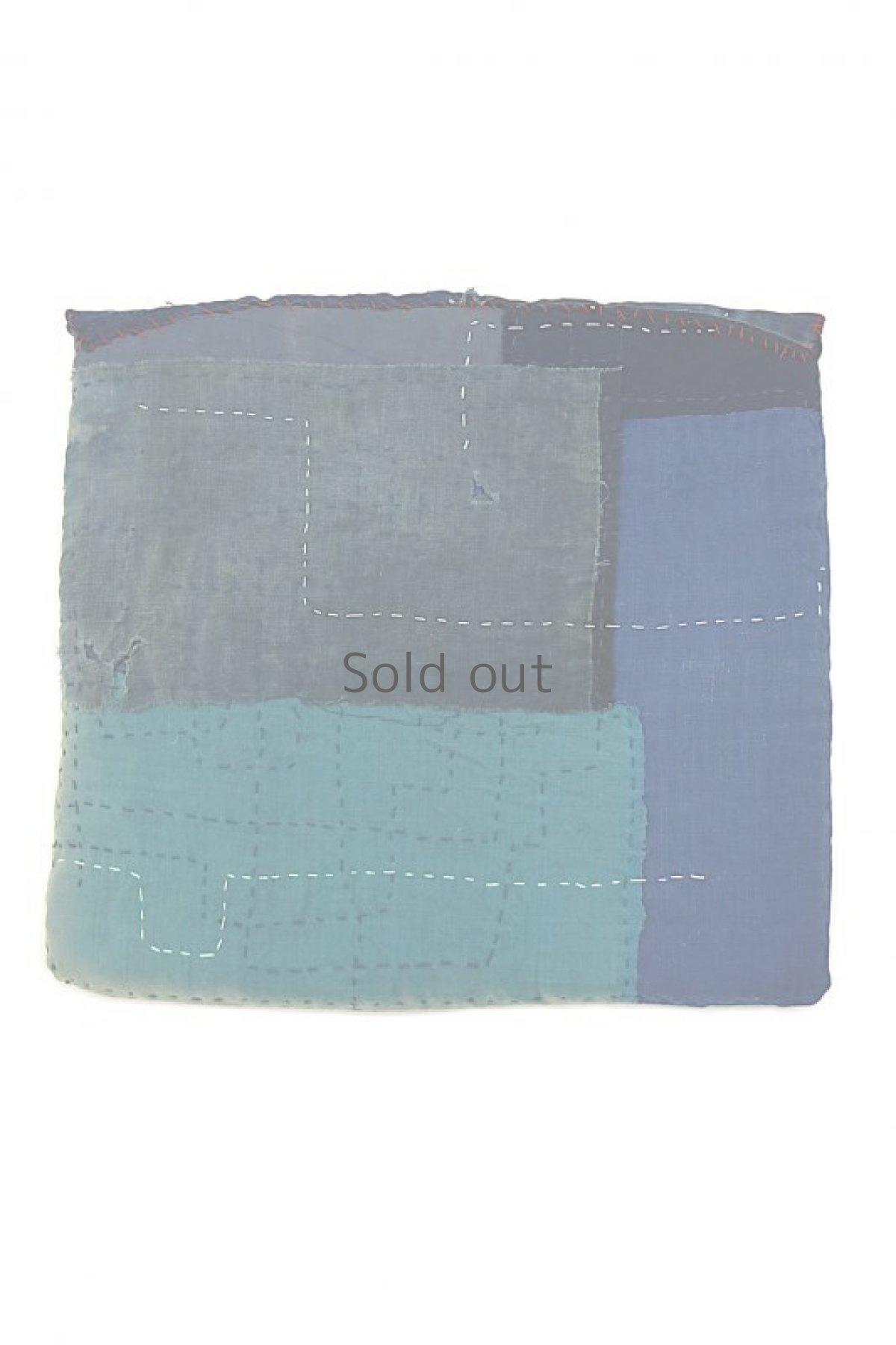 画像2: 【MITSUGU SASAKI】日本古布　藍染パッチワーク　ZABUTON (2)