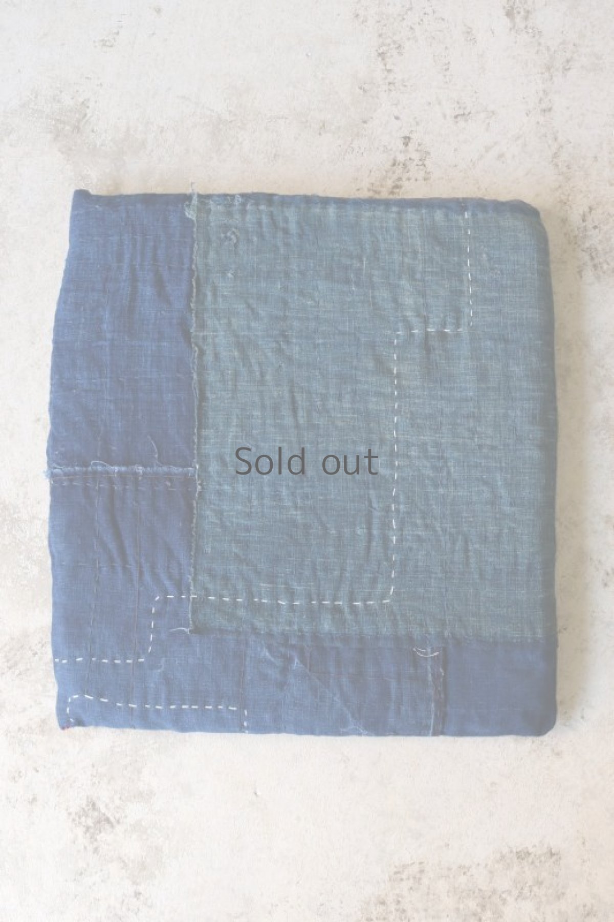 画像3: 【MITSUGU SASAKI】日本古布　藍染パッチワーク　ZABUTON (3)