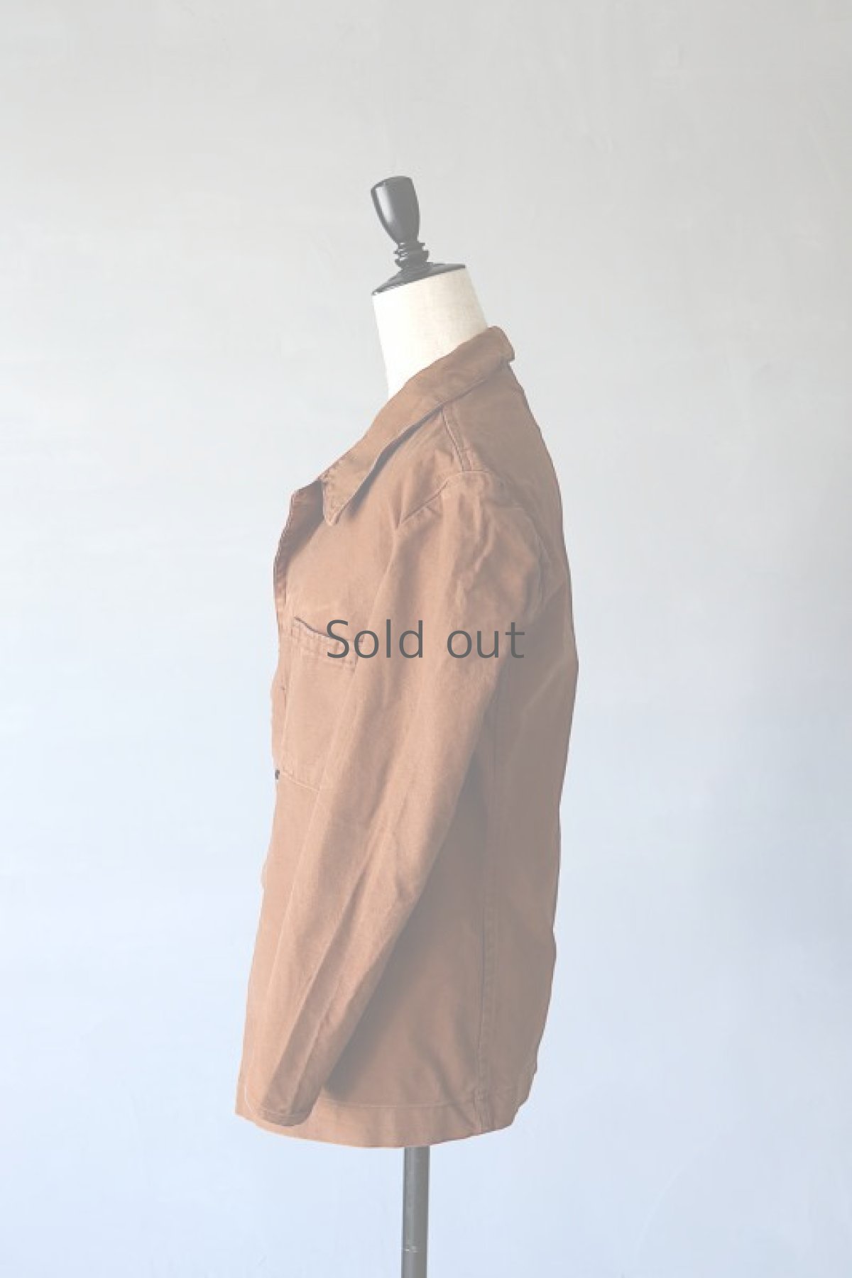 画像6: 【イタリア】ビンテージ　プリズナーワークジャケット（ブラウン） (6)