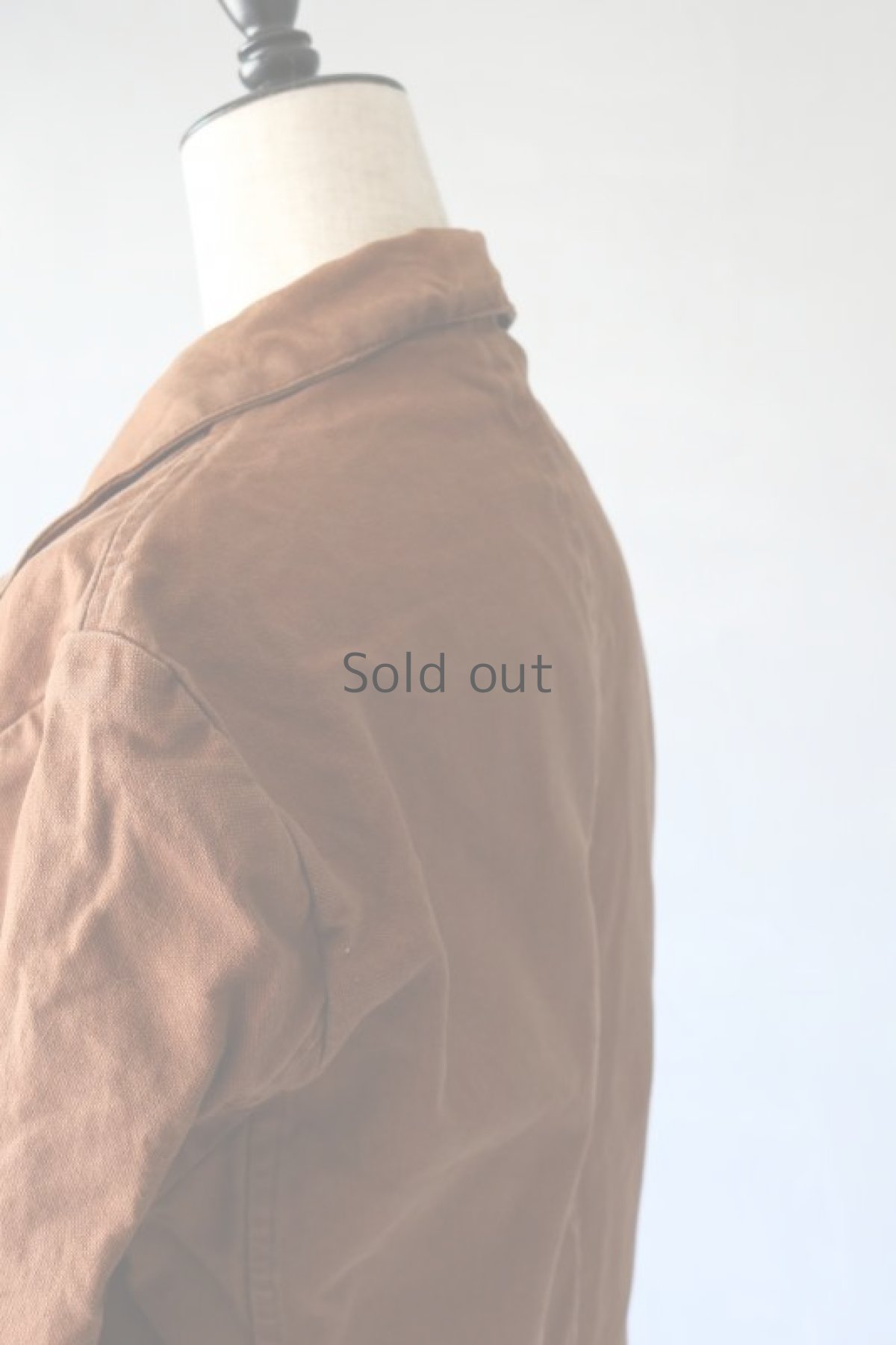 画像8: 【イタリア】ビンテージ　プリズナーワークジャケット（ブラウン） (8)