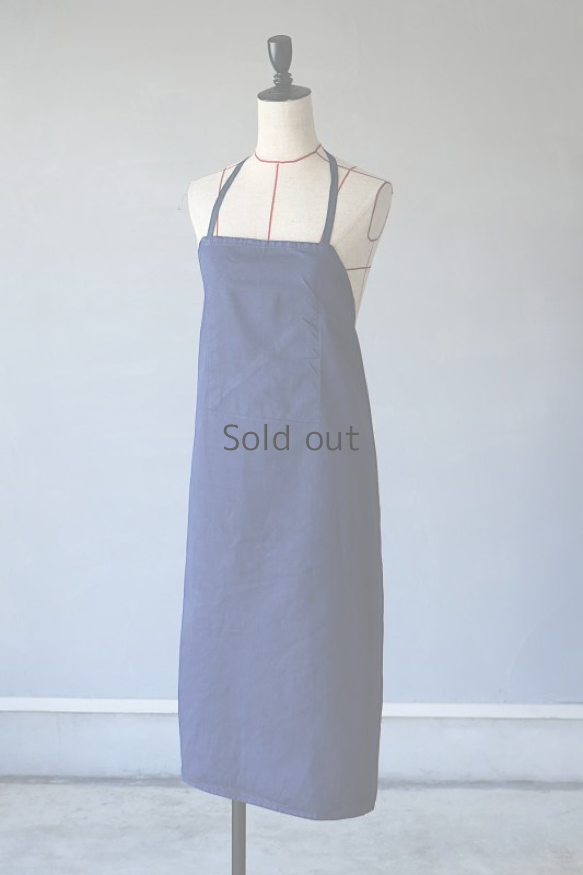 画像2: 【ドイツ】ビンテージ　ワークエプロン（内ポケット） (2)