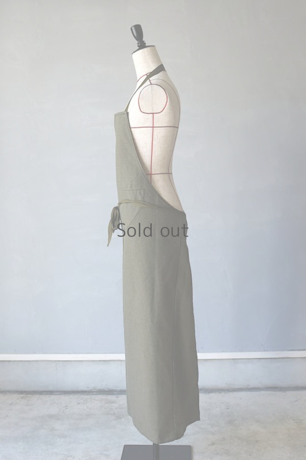 画像6: 【ブルガリア】ミリタリー　ロングエプロン（オリーブブラウン） (6)