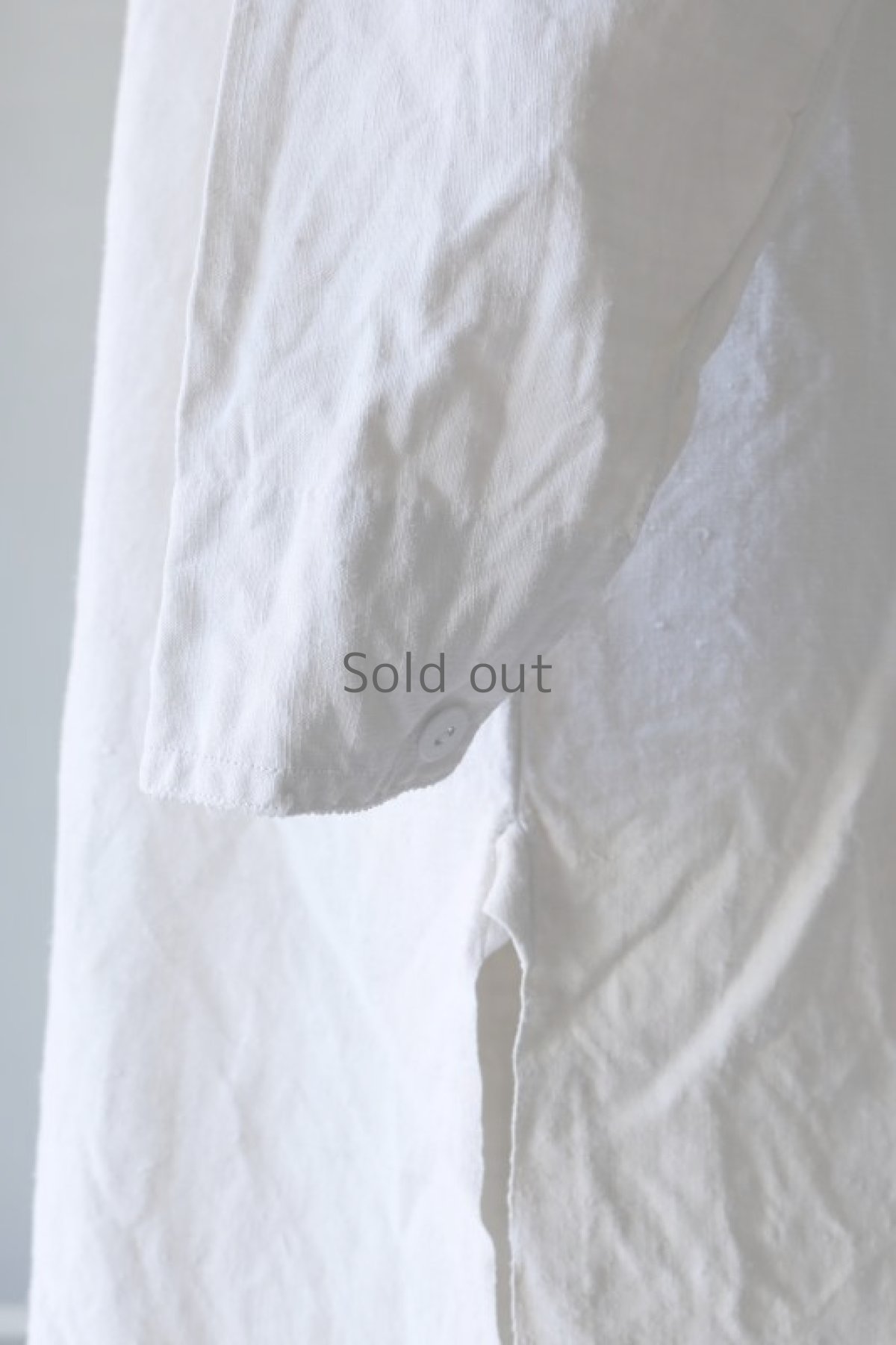 画像11: 【フランス】アンティークリネン　スモックロングシャツ（レアなデザイン） (11)